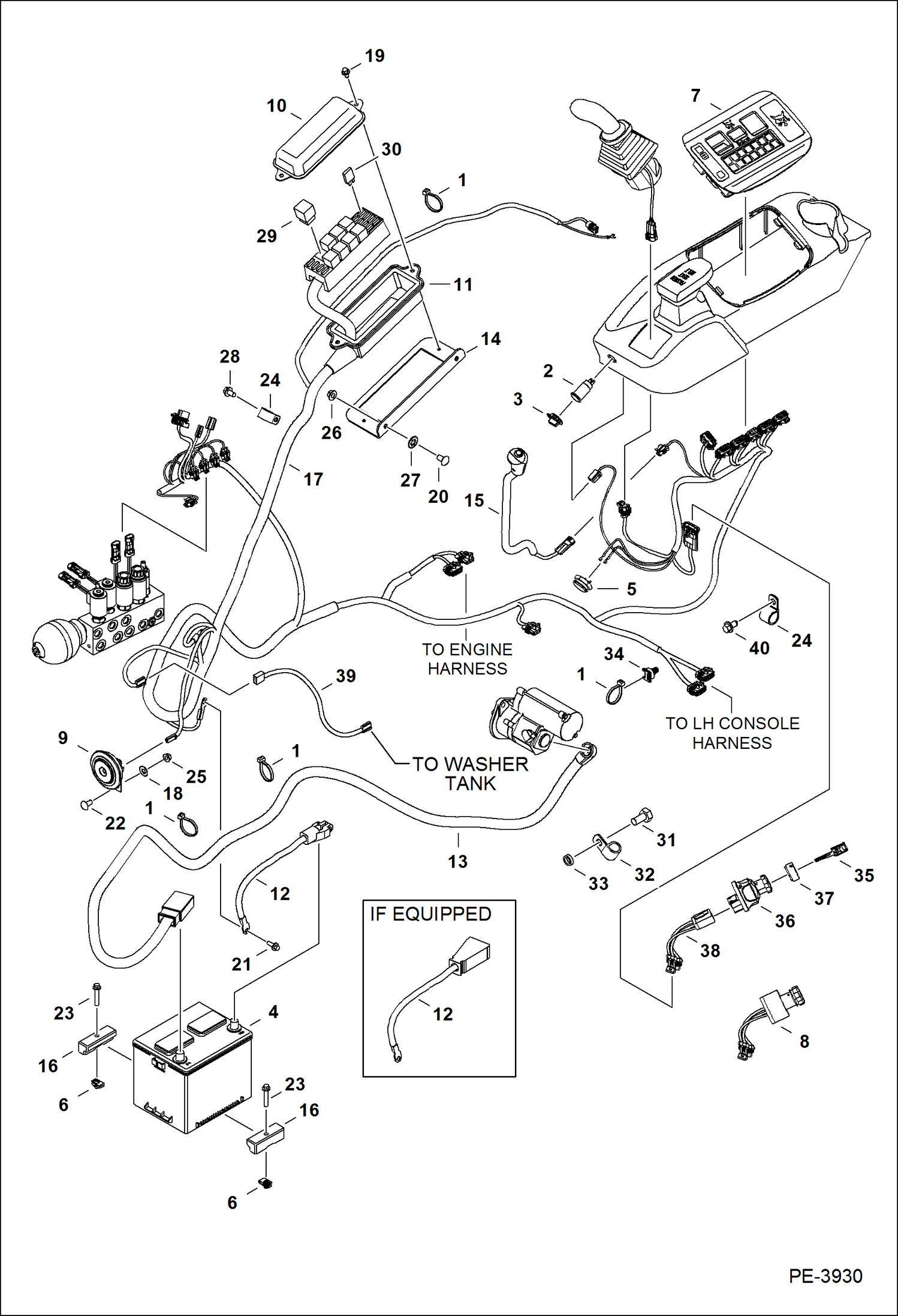 Схема запчастей Bobcat 425 - ELECTRICAL (RH Console) ELECTRICAL SYSTEM