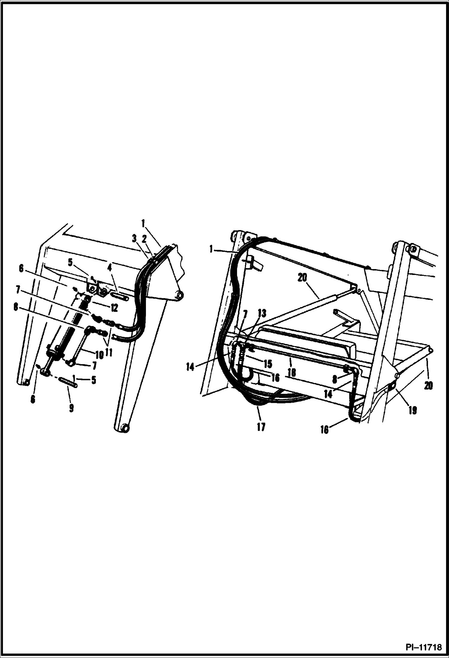 Схема запчастей Bobcat 400s - LIFT ARMS HYDRAULIC CIRCUITRY HYDRAULIC SYSTEM