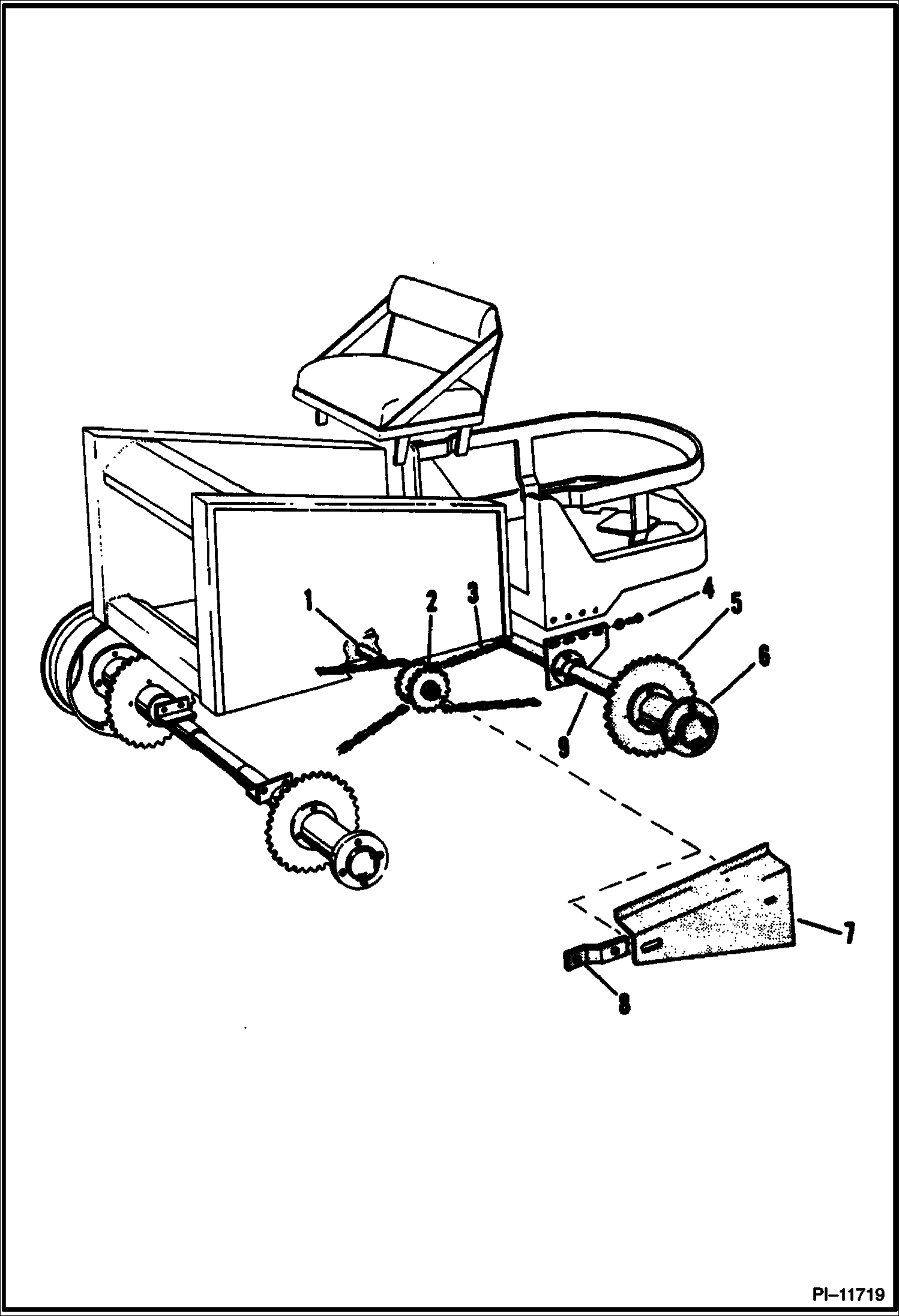 Схема запчастей Bobcat 400s - FOUR WHEEL DRIVE DRIVE TRAIN