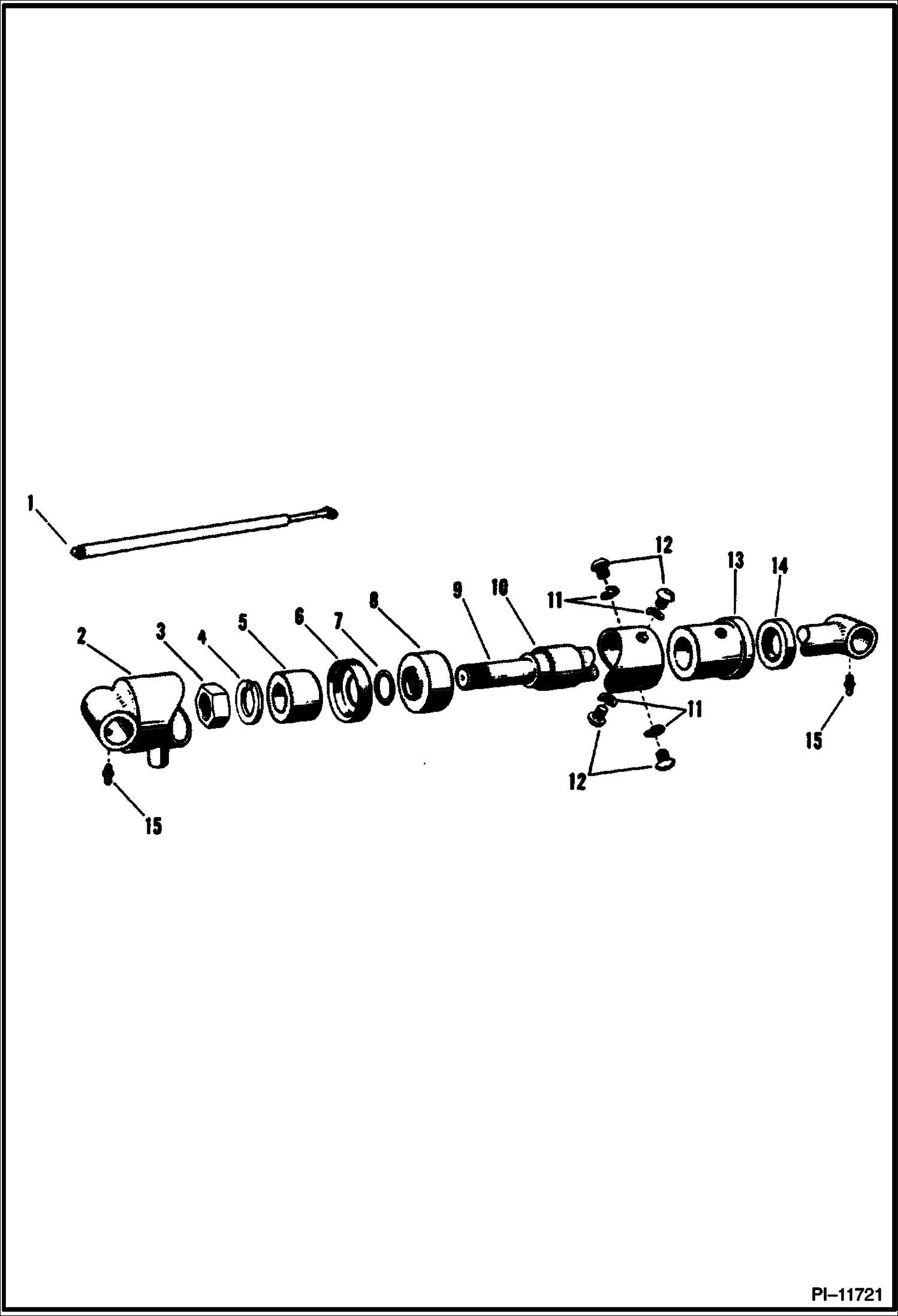 Схема запчастей Bobcat 200s - LIFT CYLINDER HYDRAULIC SYSTEM