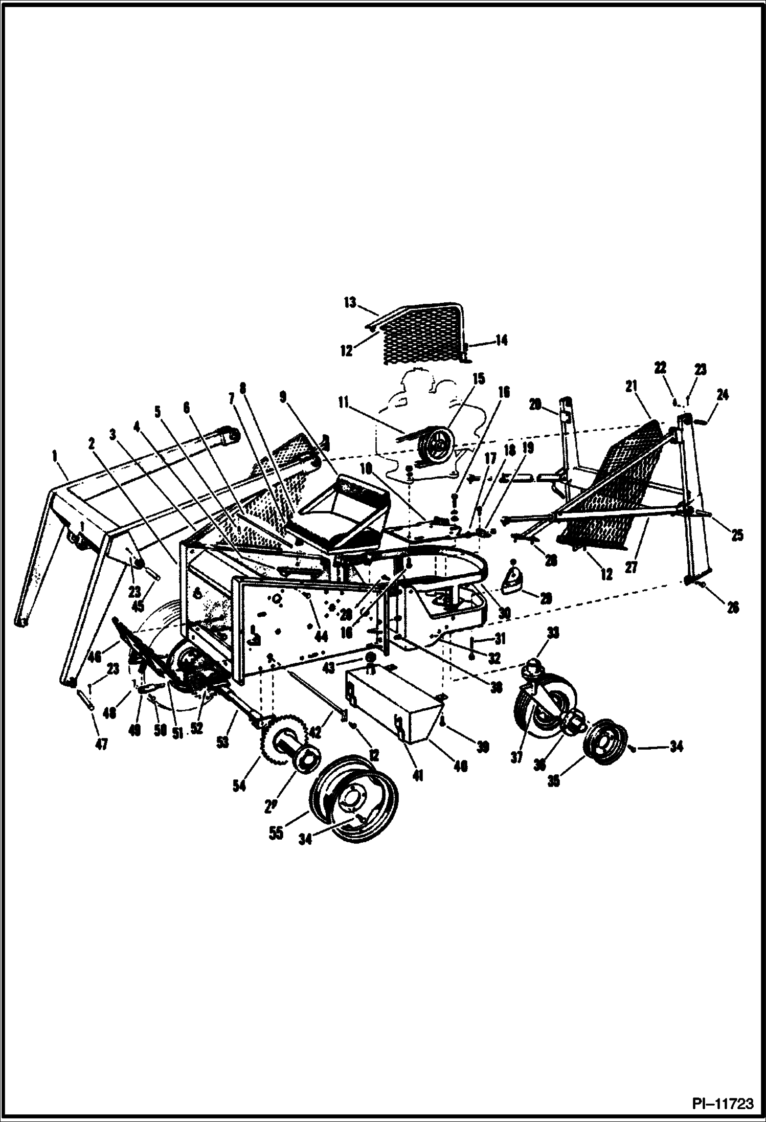 Схема запчастей Bobcat 400s - MAIN FRAME & ATTACHING PARTS MAIN FRAME