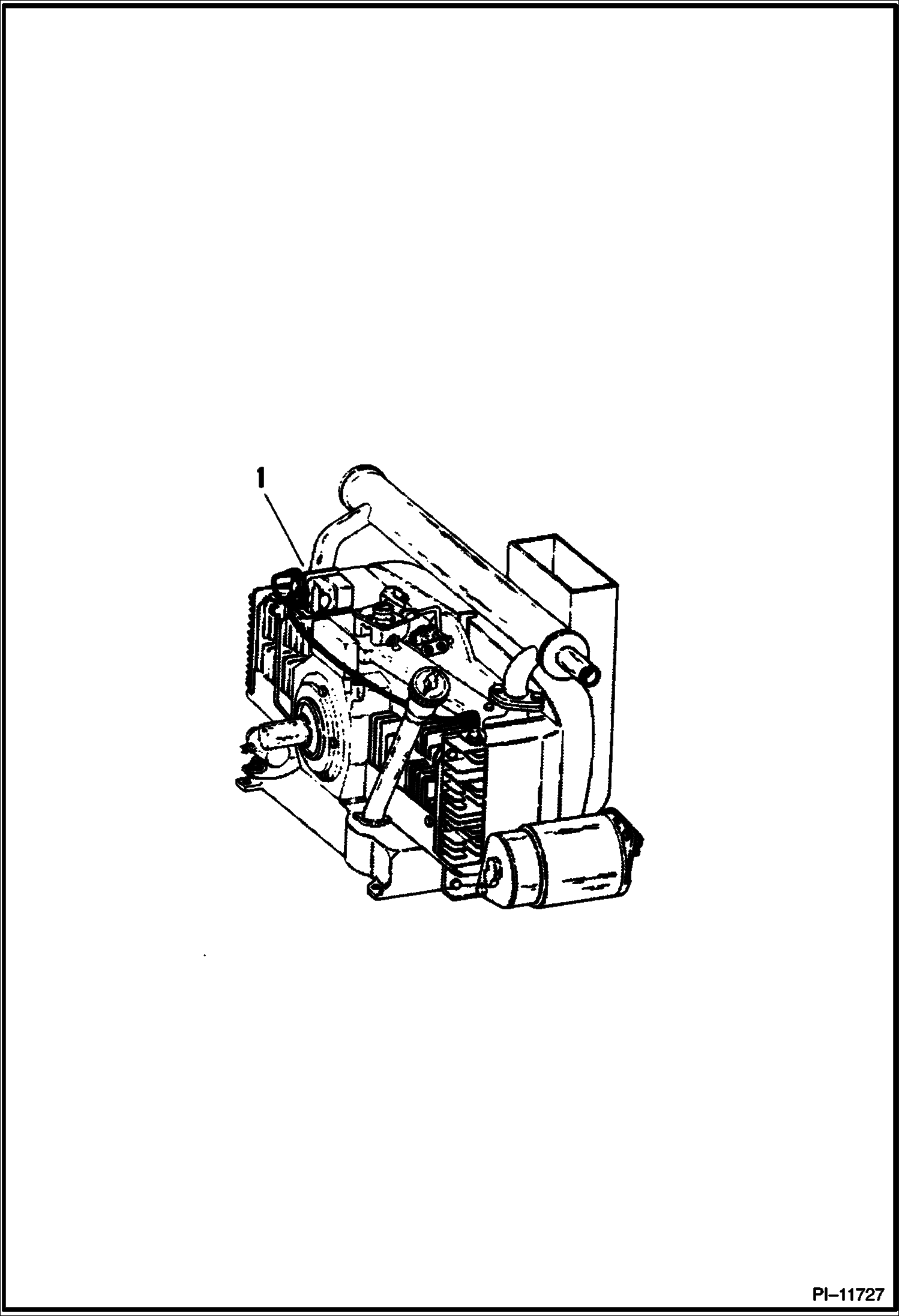 Схема запчастей Bobcat 200s - ENGINE POWER UNIT