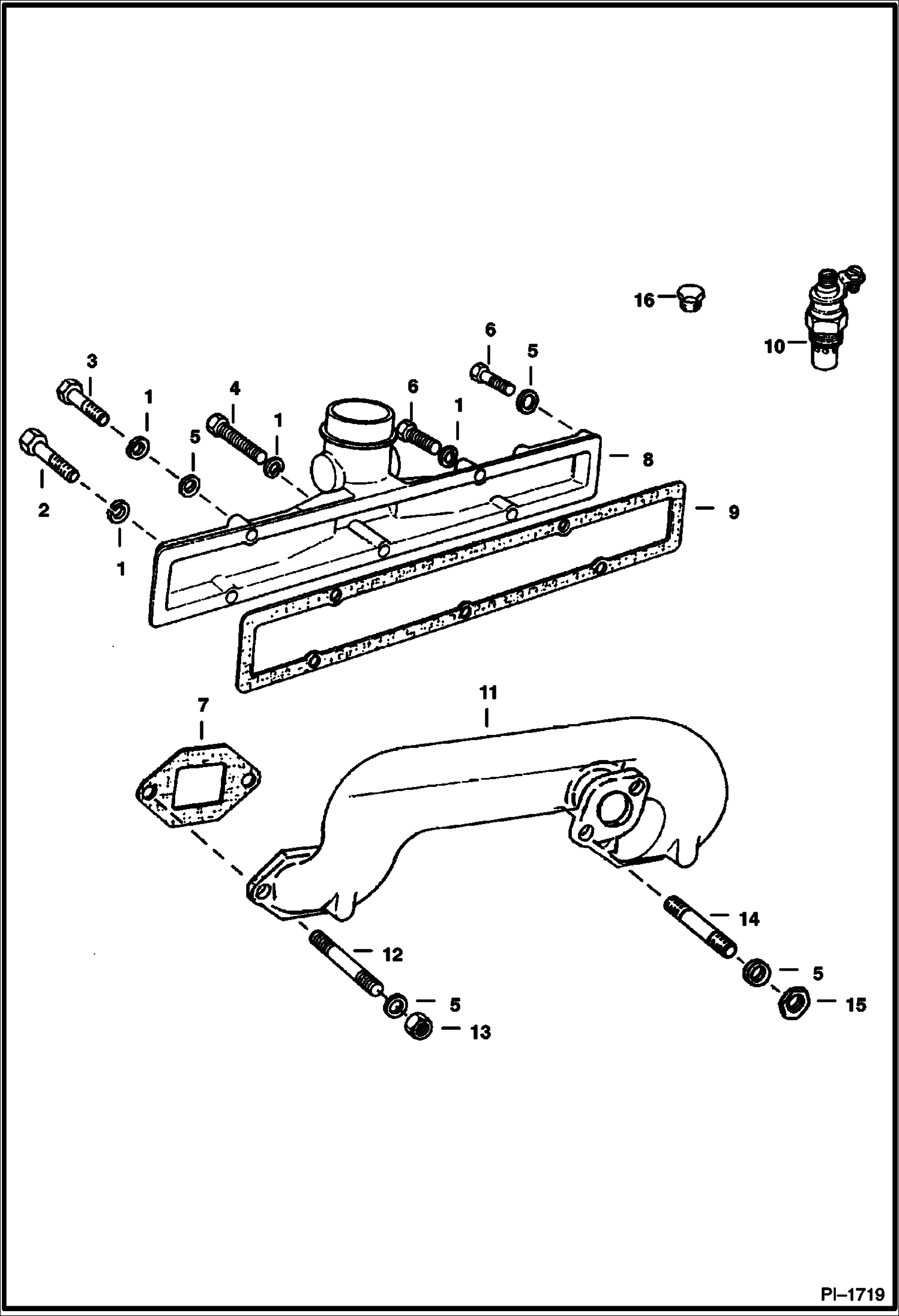 Схема запчастей Bobcat 800s - MANIFOLDS POWER UNIT