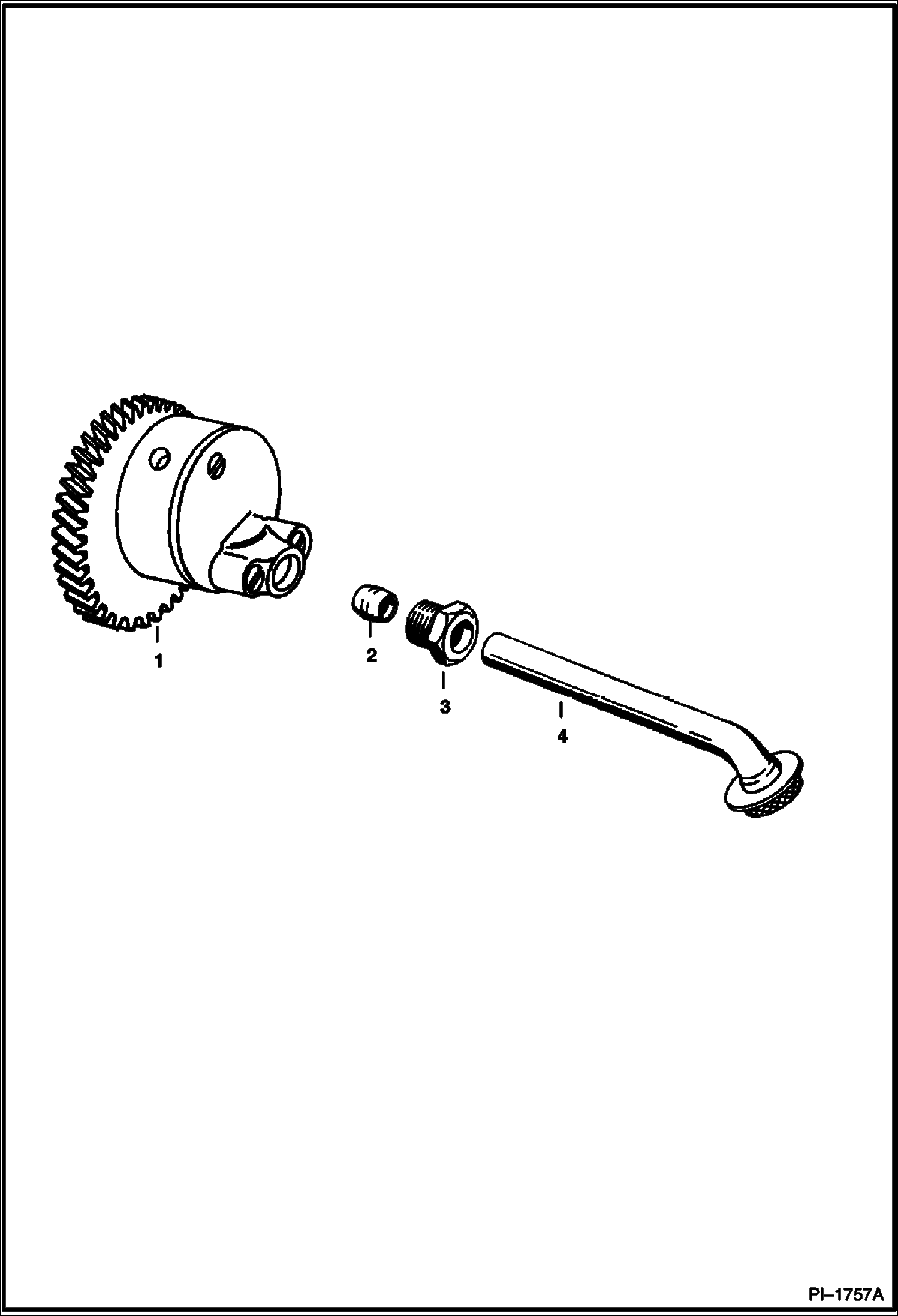 Схема запчастей Bobcat 600s - ENGINE OIL PUMP POWER UNIT