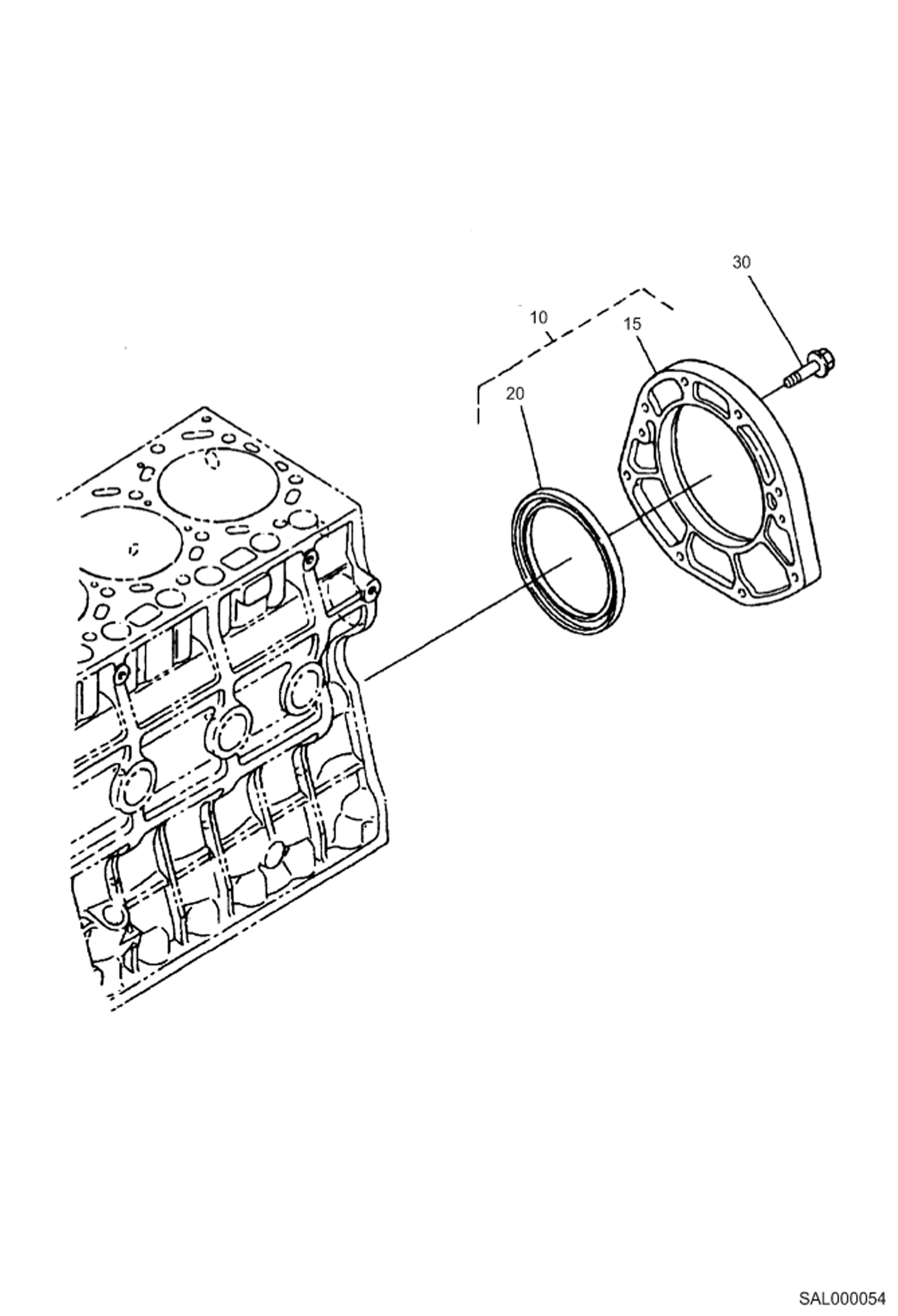 Схема запчастей Bobcat AL440 - MAIN BEARING CASE POWER UNIT