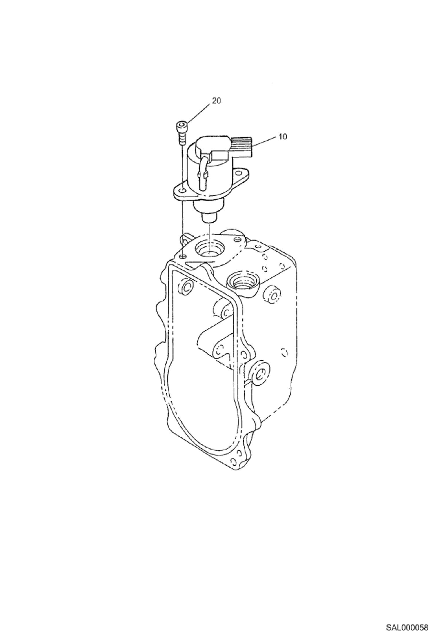 Схема запчастей Bobcat AL440 - STOP SOLENOID POWER UNIT