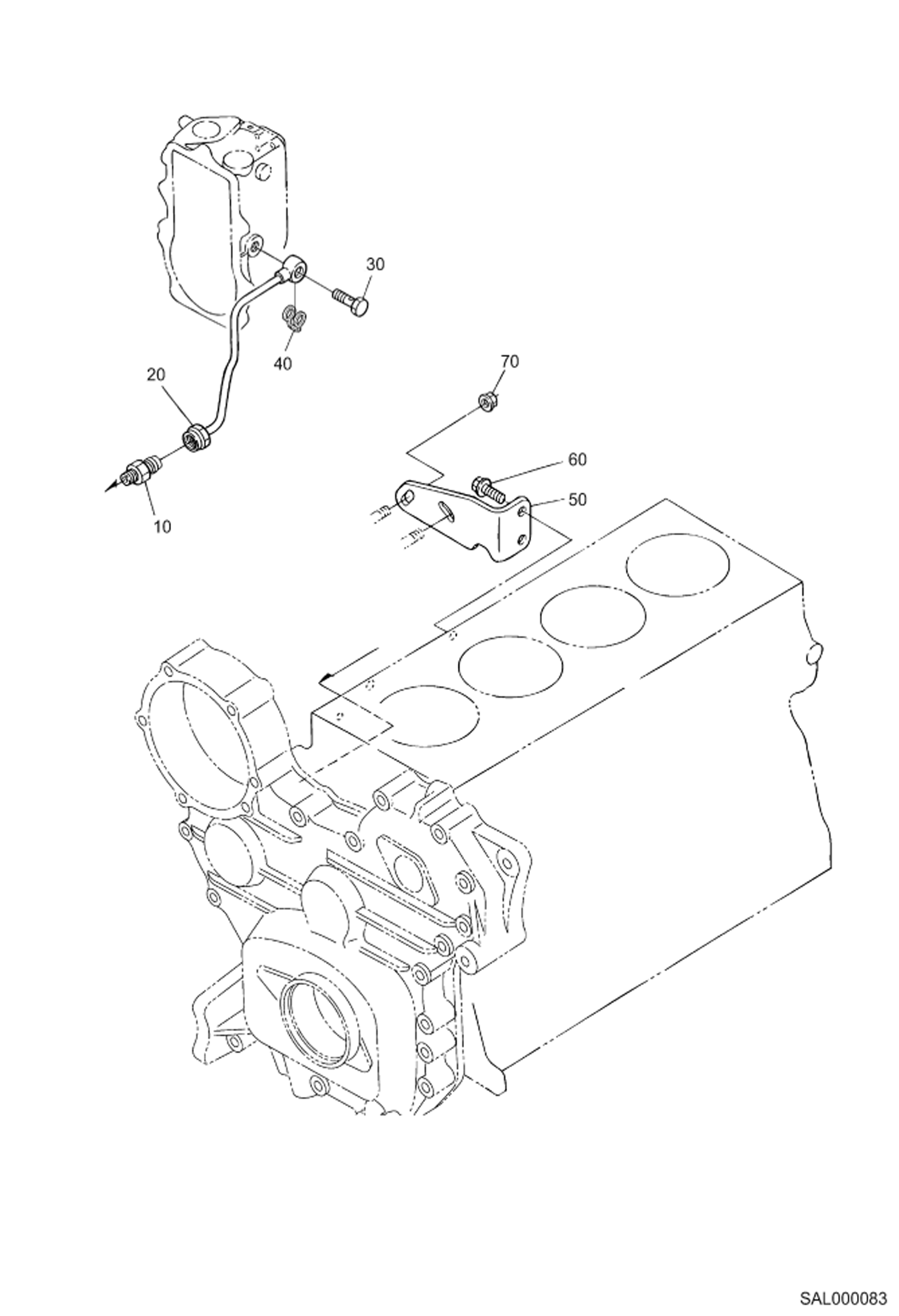 Схема запчастей Bobcat AL350 - HYDRAULIC PUMP POWER UNIT