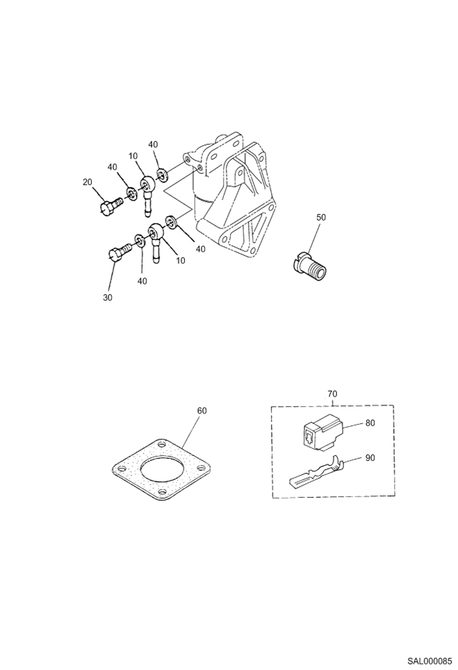 Схема запчастей Bobcat AL440 - ACCESSORIES AND SERVICE PARTS POWER UNIT