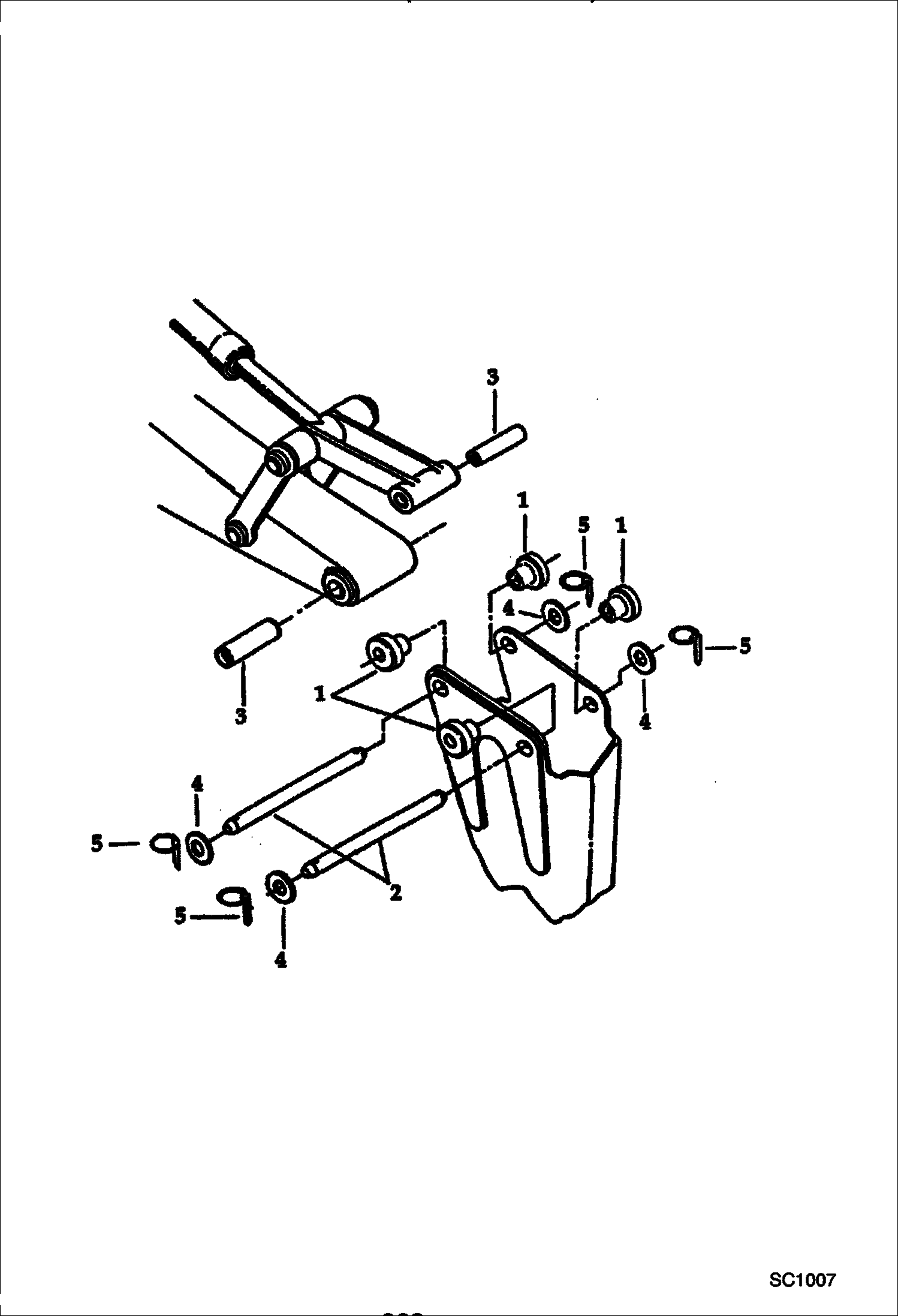 Схема запчастей Bobcat 100 - HYDRAULIC BREAKER (1250X) (Mounting Kit) STANLEY KITS