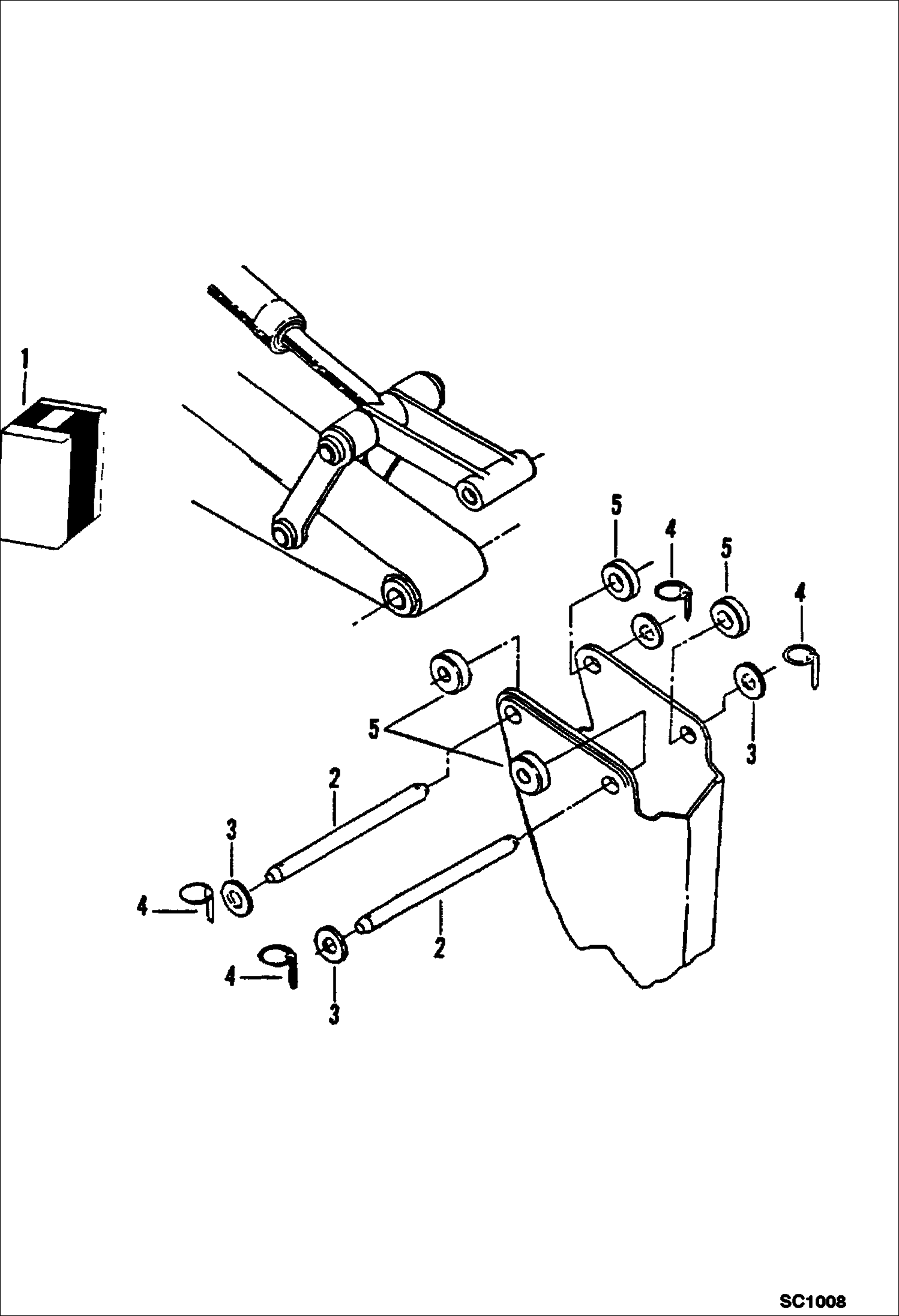 Схема запчастей Bobcat 116 - HYDRAULIC BREAKER (Mounting Kit) ACCESSORIES & OPTIONS