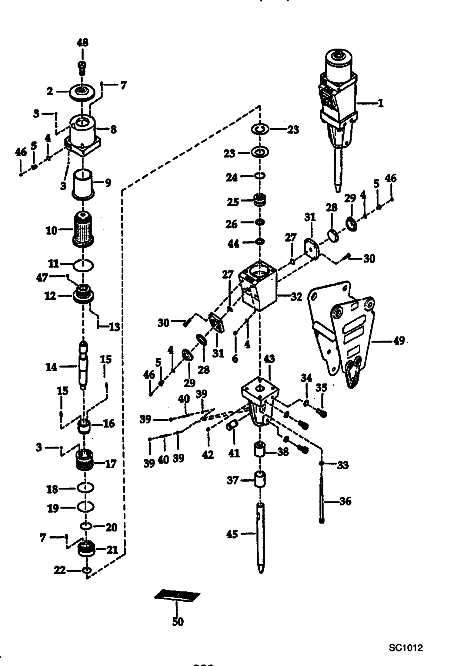 Схема запчастей Bobcat 100 - HYDRAULIC BREAKER (2500) STANLEY KITS