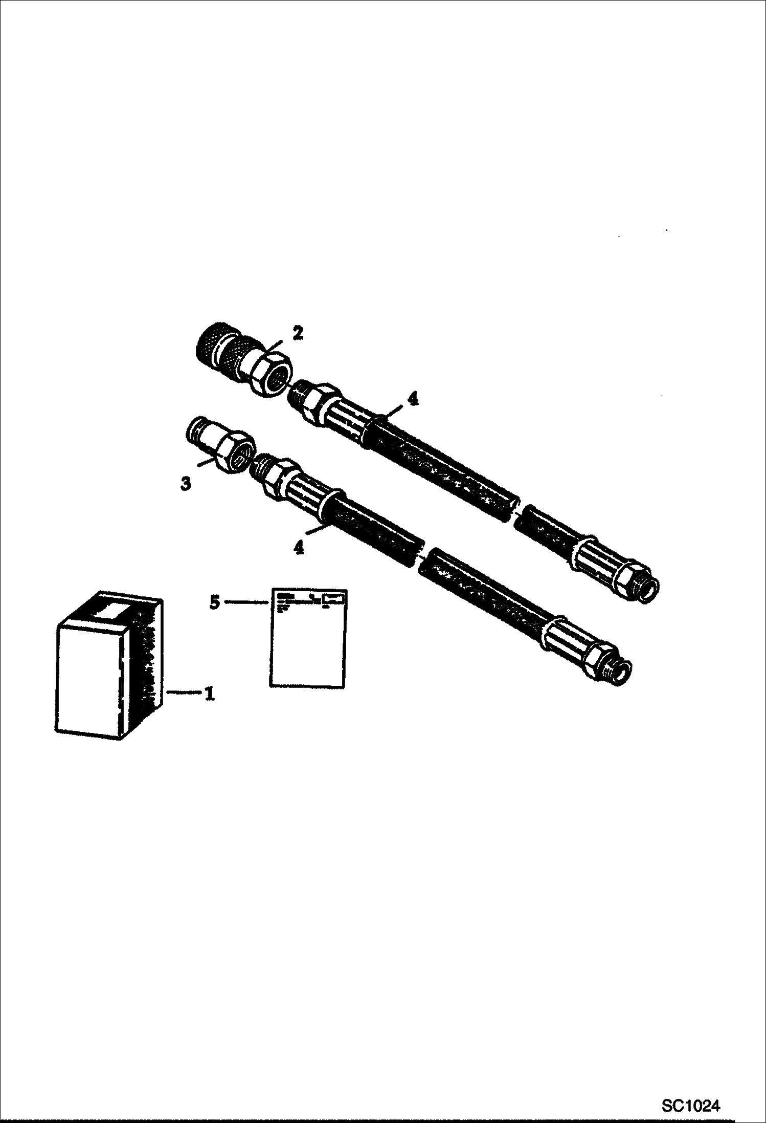 Схема запчастей Bobcat 100 - HYDRAULIC BREAKER (1250X & 2500) (Boom Kit) STANLEY KITS