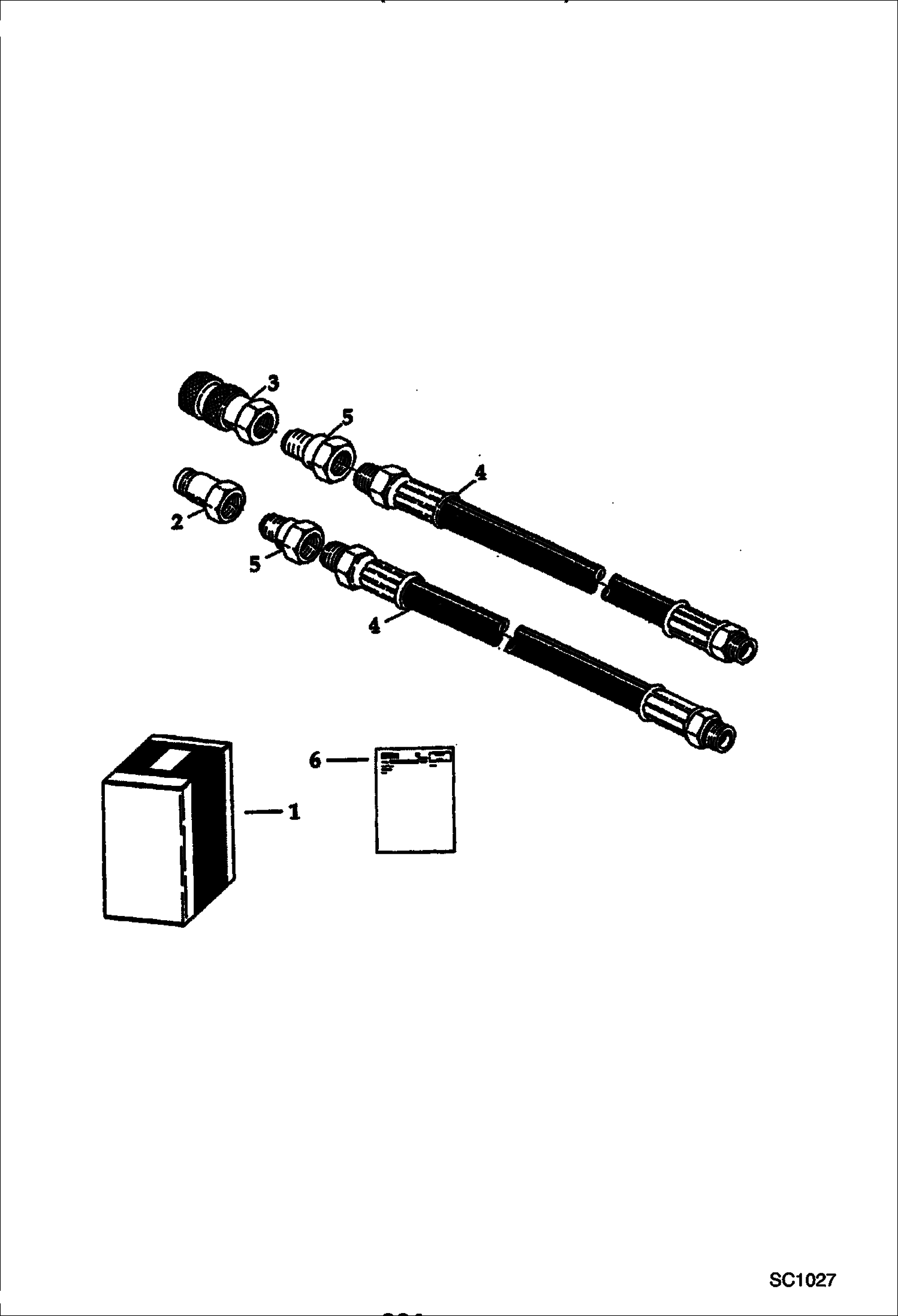 Схема запчастей Bobcat 100 - HYDRAULIC BREAKER (1250X) (Boom Kit) STANLEY KITS