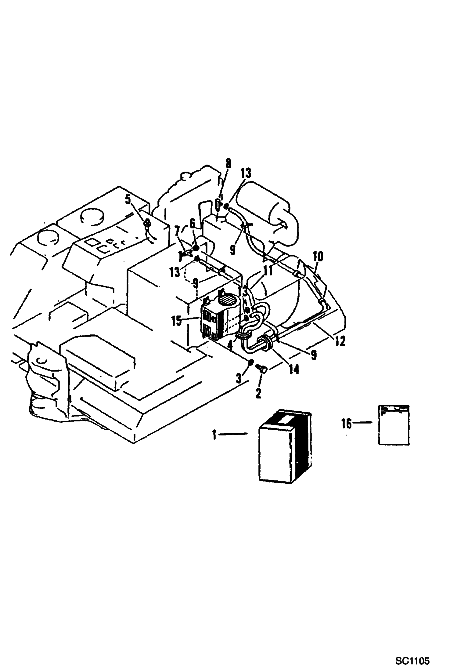 Схема запчастей Bobcat 76 - CAB HEATER ACCESSORIES & OPTIONS