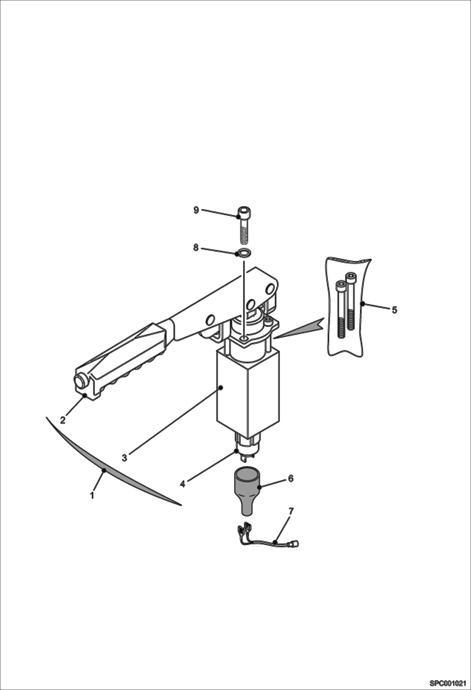 Схема запчастей Bobcat T3571L - PARKING BRAKE LEVER (S/N 362811001 - 11135, 362911001 - 11015) MAIN FRAME