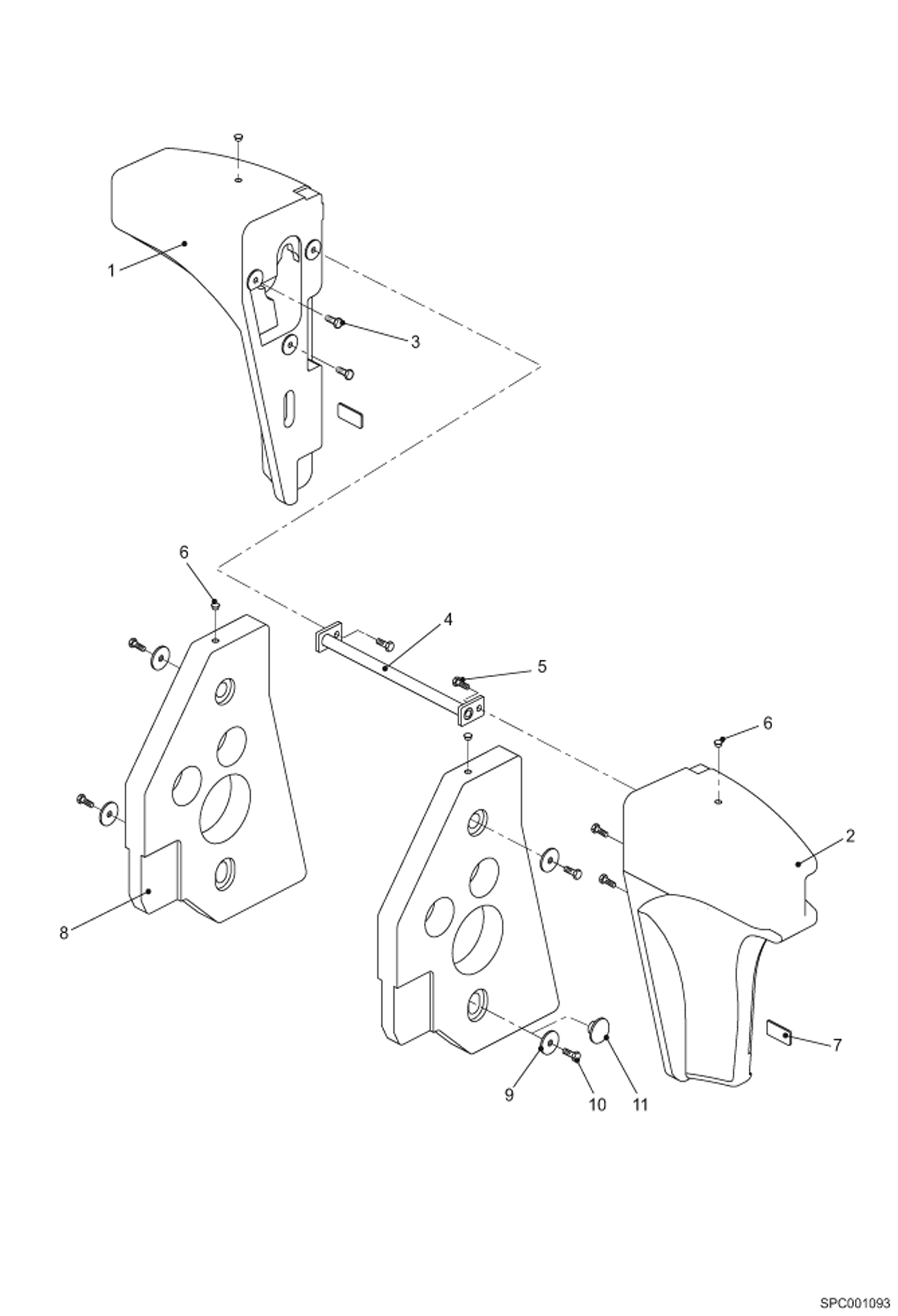 Схема запчастей Bobcat VR723 - COUNTERWEIGHT MAIN FRAME