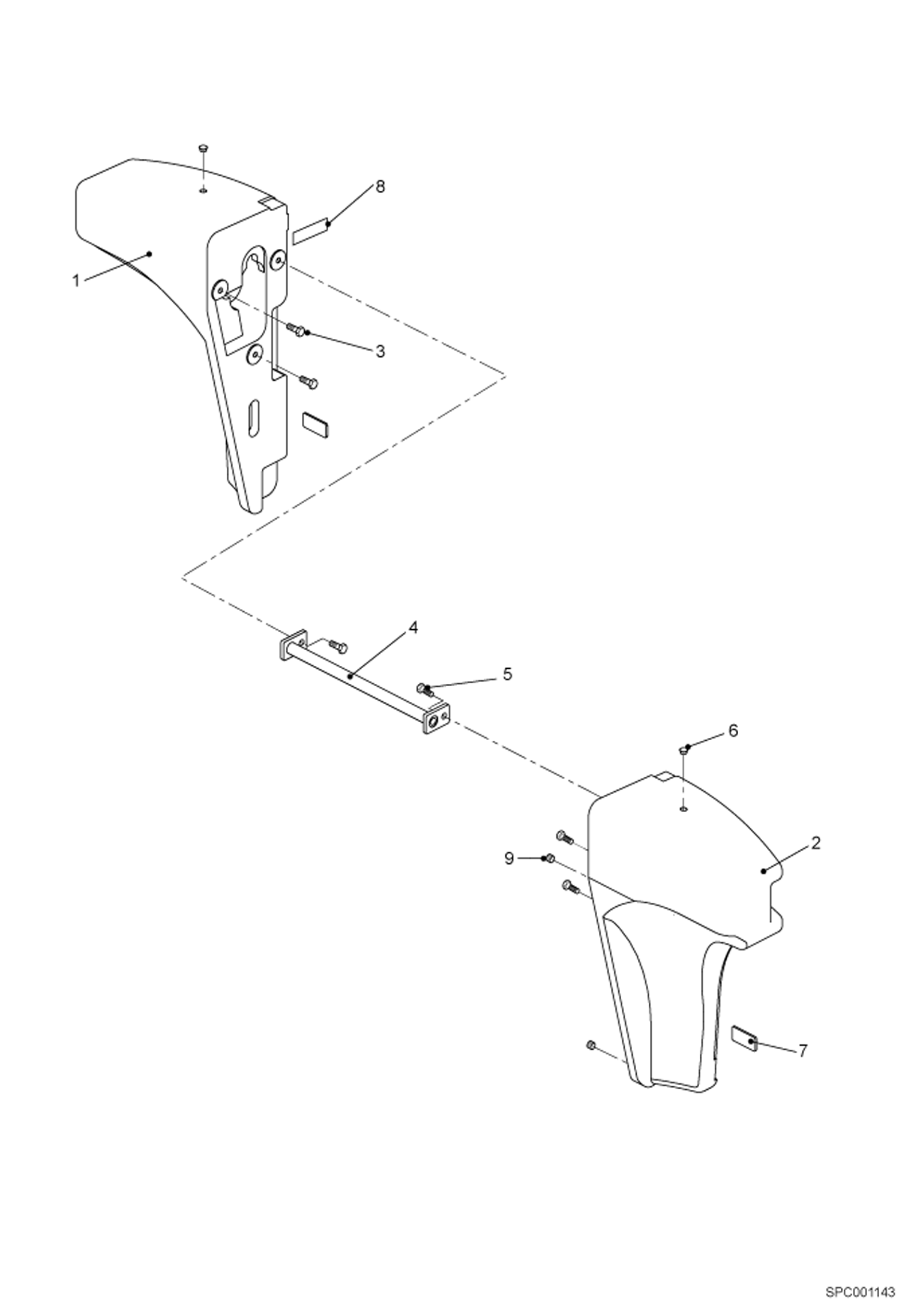 Схема запчастей Bobcat T3571 - COUNTERWEIGHT MAIN FRAME