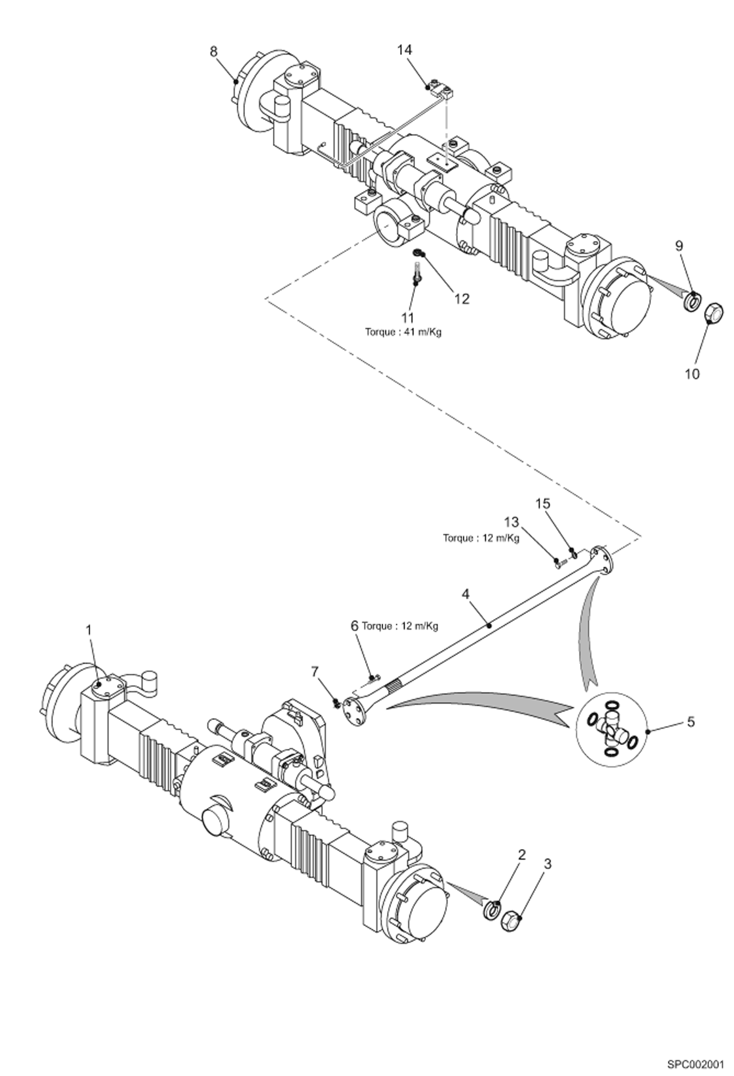 Схема запчастей Bobcat T40140 - AXLE INSTALLATION DRIVE SYSTEM