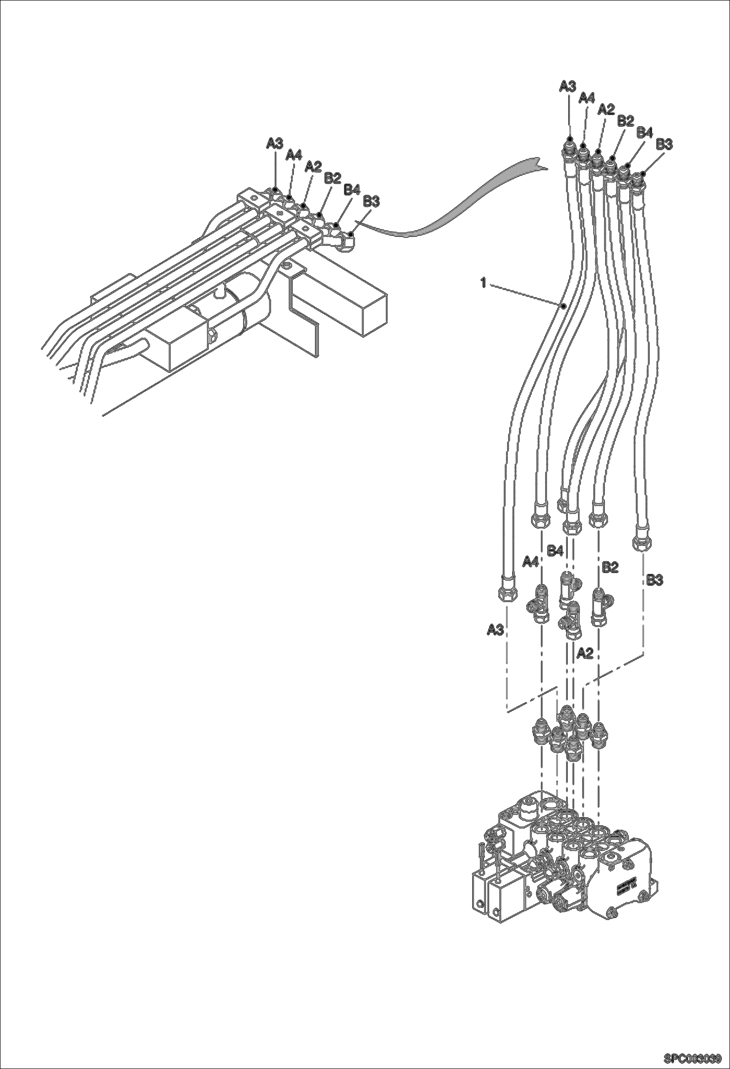 Схема запчастей Bobcat T3571 - BOOM HYDRAULIC SUPPLY HYDRAULIC SYSTEM