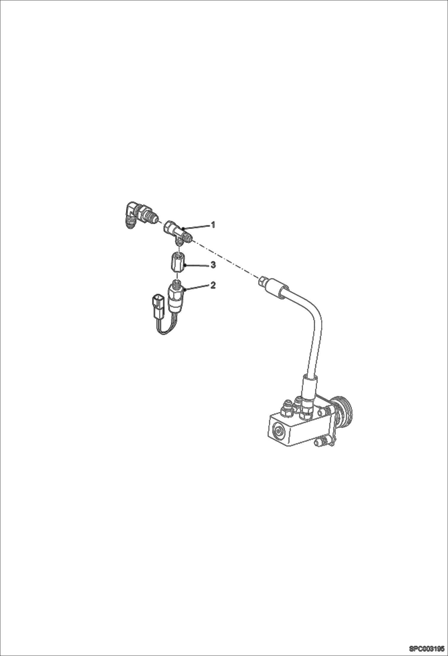 Схема запчастей Bobcat V417 - SWITCH (Braking Valve) HYDRAULIC SYSTEM