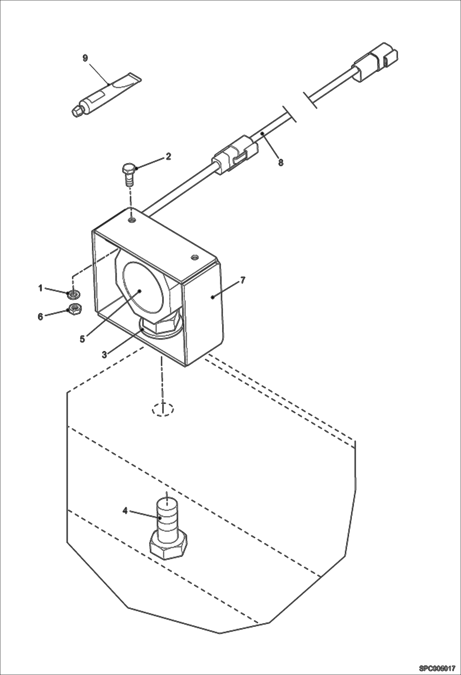 Схема запчастей Bobcat V518 - BACK-UP ALARM (S/N 367711001 - 12000) ELECTRICAL SYSTEM