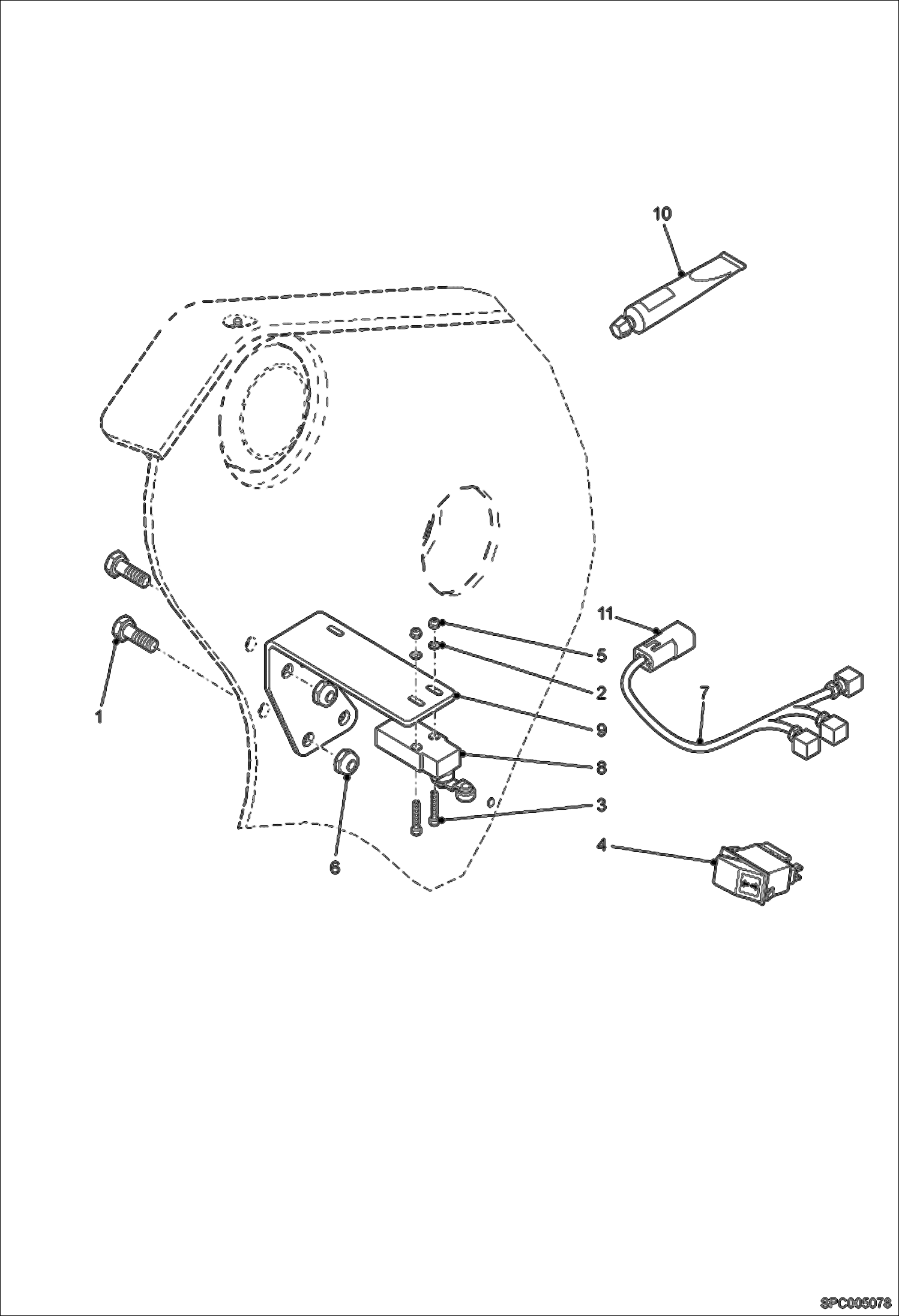 Схема запчастей Bobcat VR530C - SECURITY CIRCUIT ELECTRICAL SYSTEM