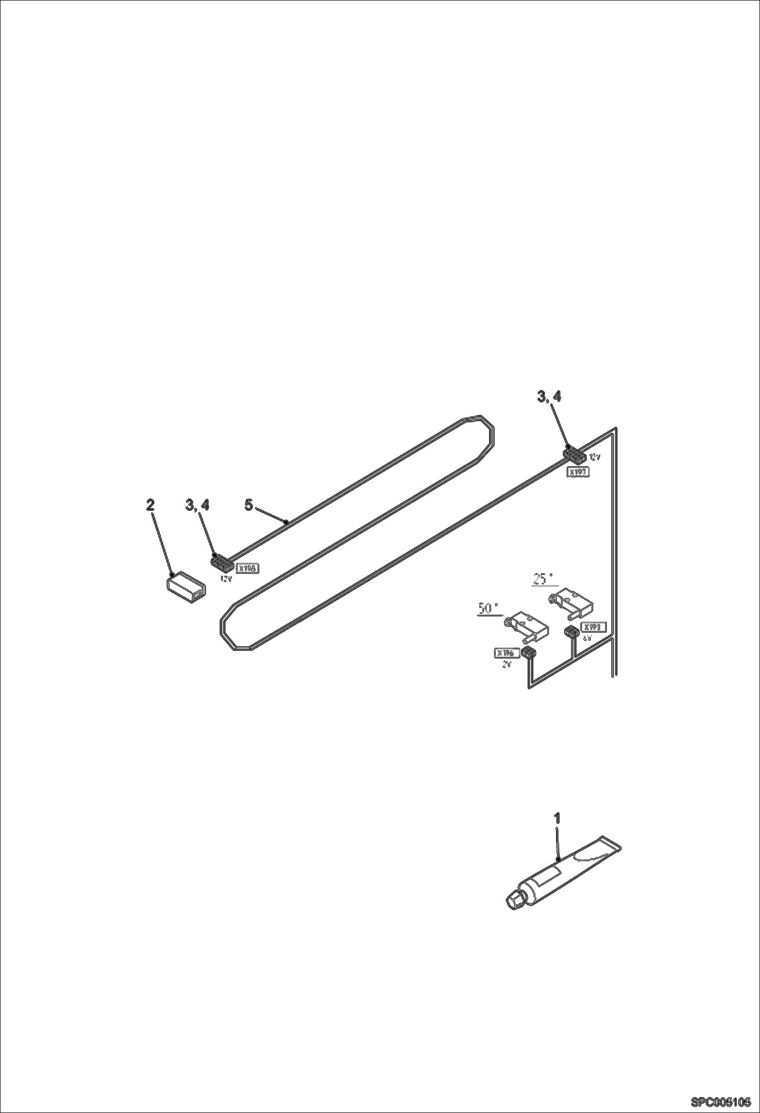 Схема запчастей Bobcat T35120SL - ELECTRICAL CIRCUIT ARM ELECTRICAL SYSTEM