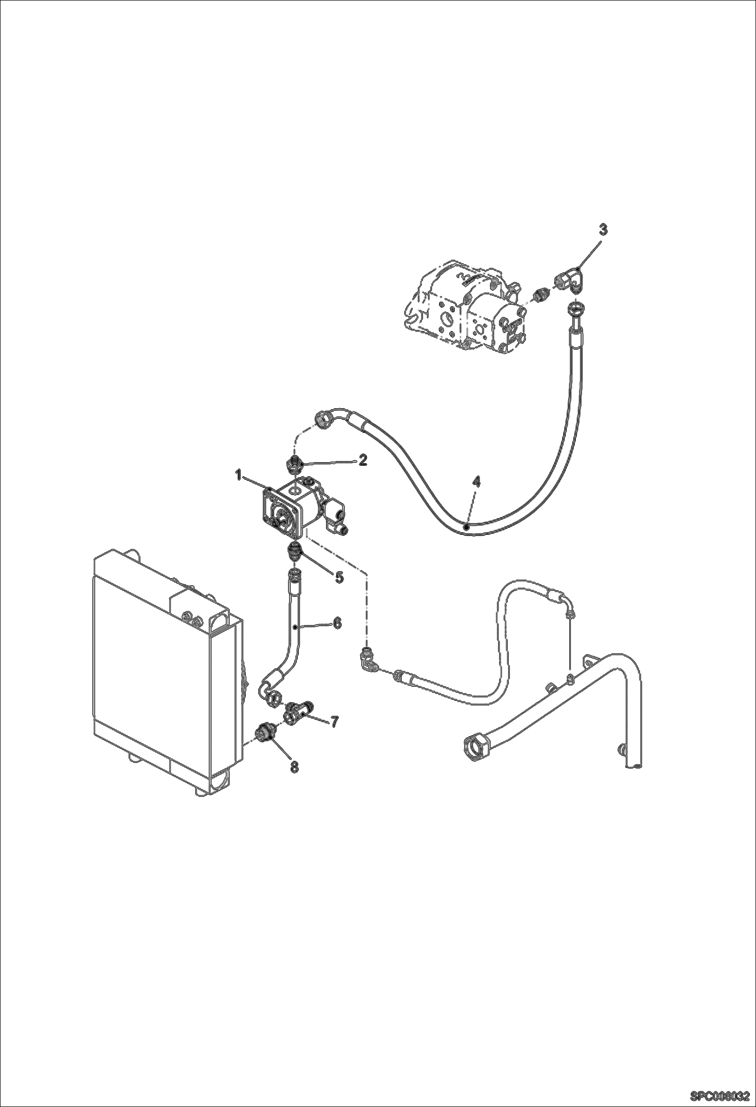 Схема запчастей Bobcat T2556 - COOLING FAN CIRCUIT POWER UNIT