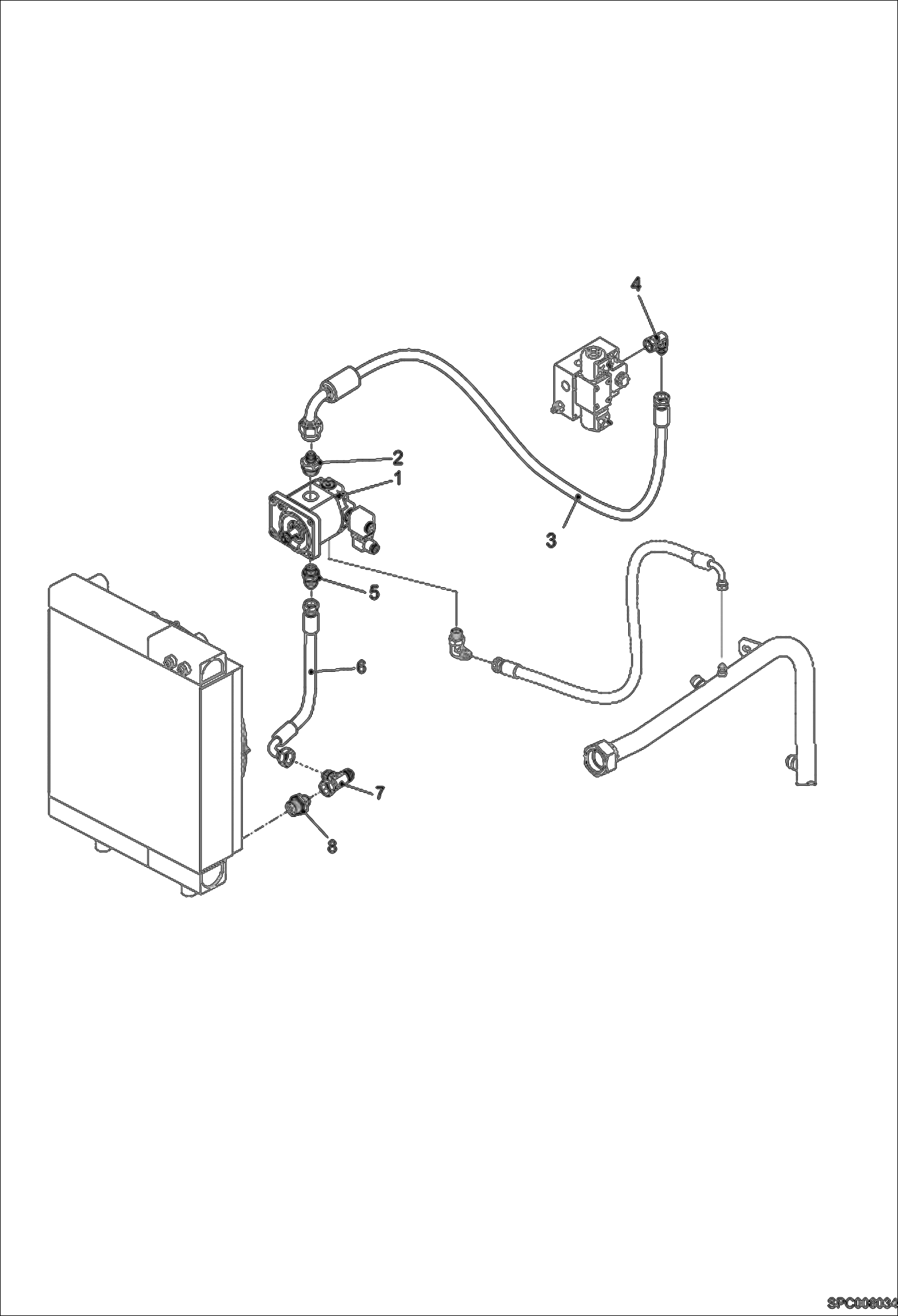 Схема запчастей Bobcat VR530C - COOLING FAN CIRCUIT POWER UNIT