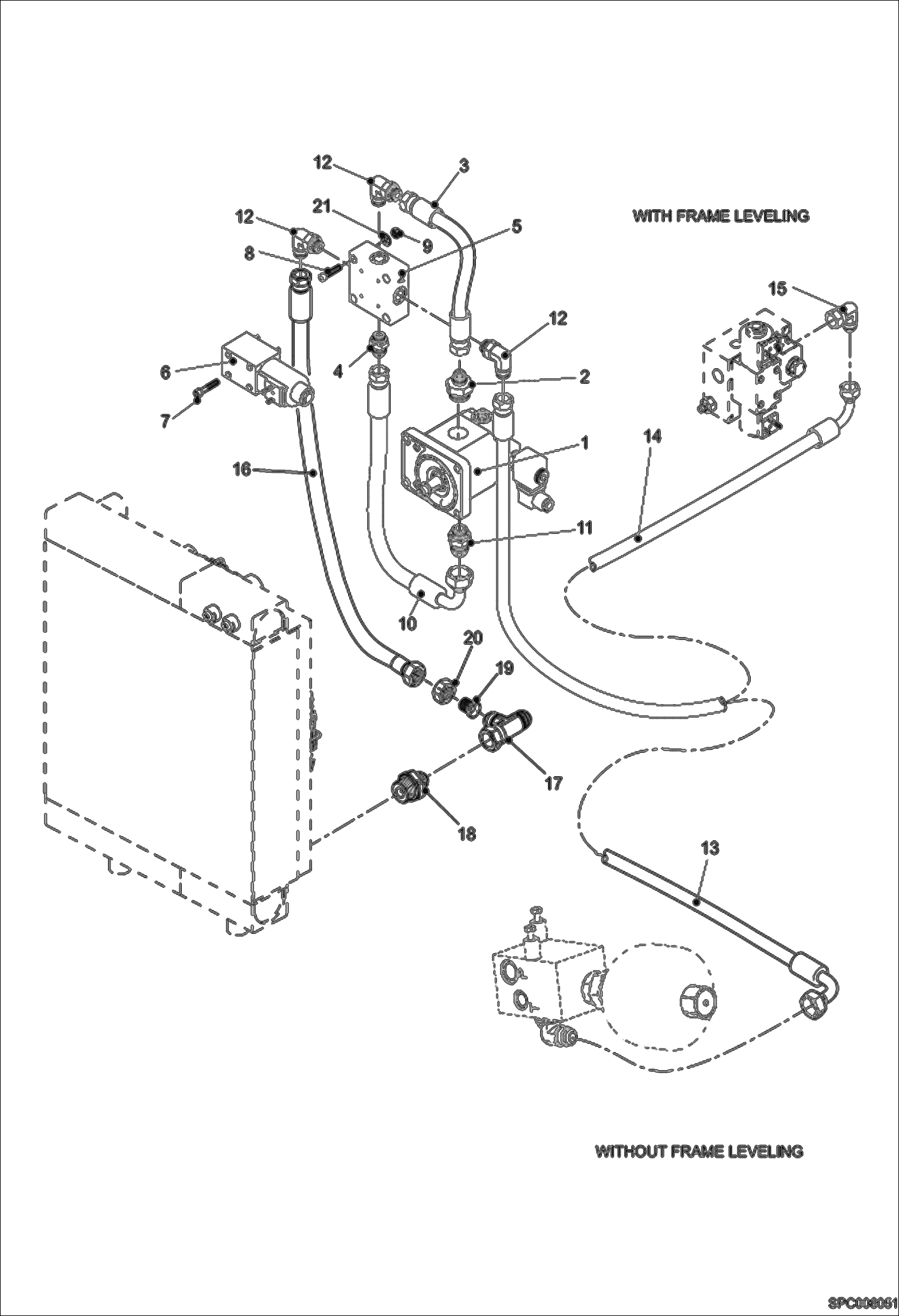 Схема запчастей Bobcat V723 - COOLING FAN CIRCUIT POWER UNIT