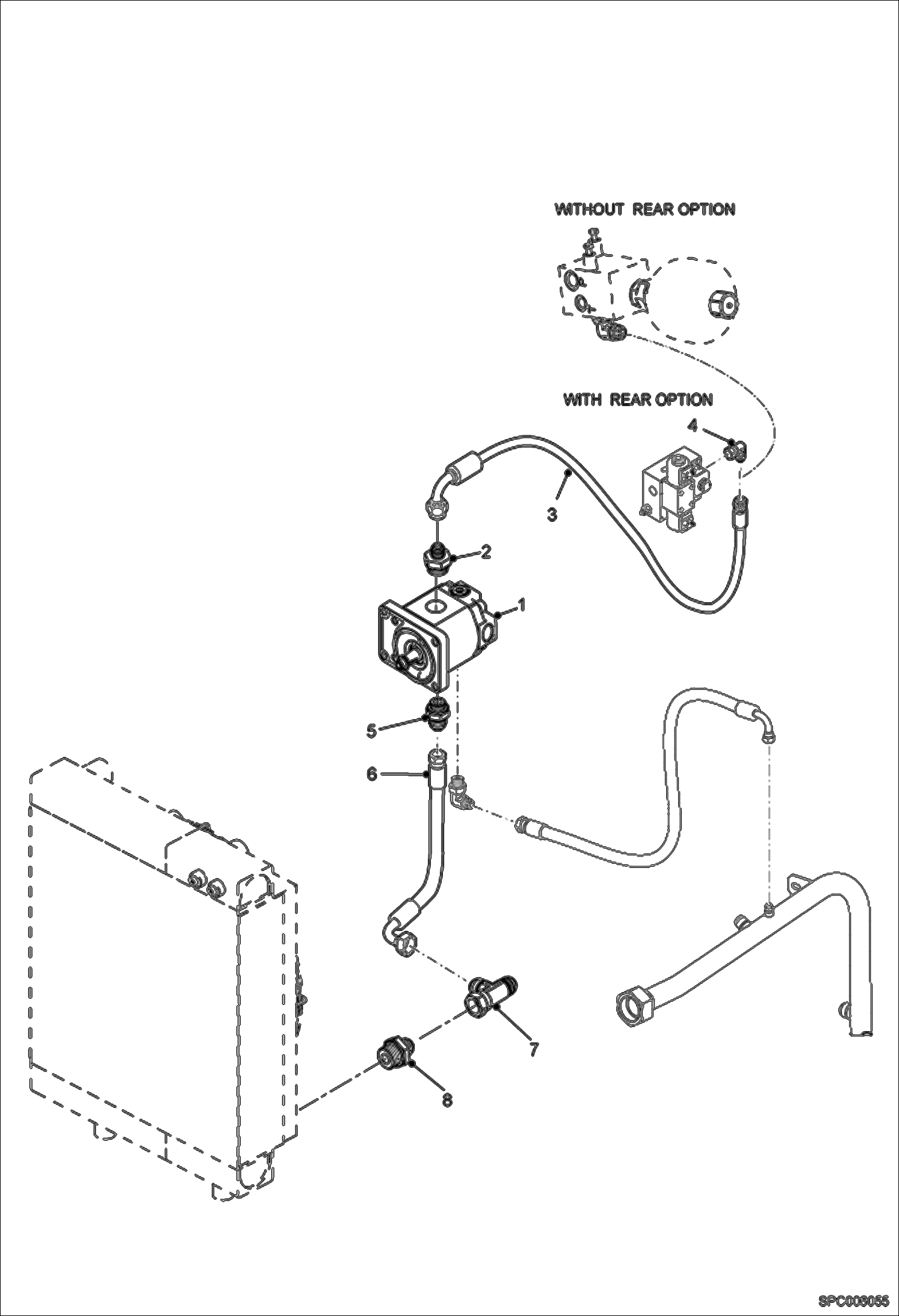 Схема запчастей Bobcat T2556 - COOLING FAN CIRCUIT POWER UNIT