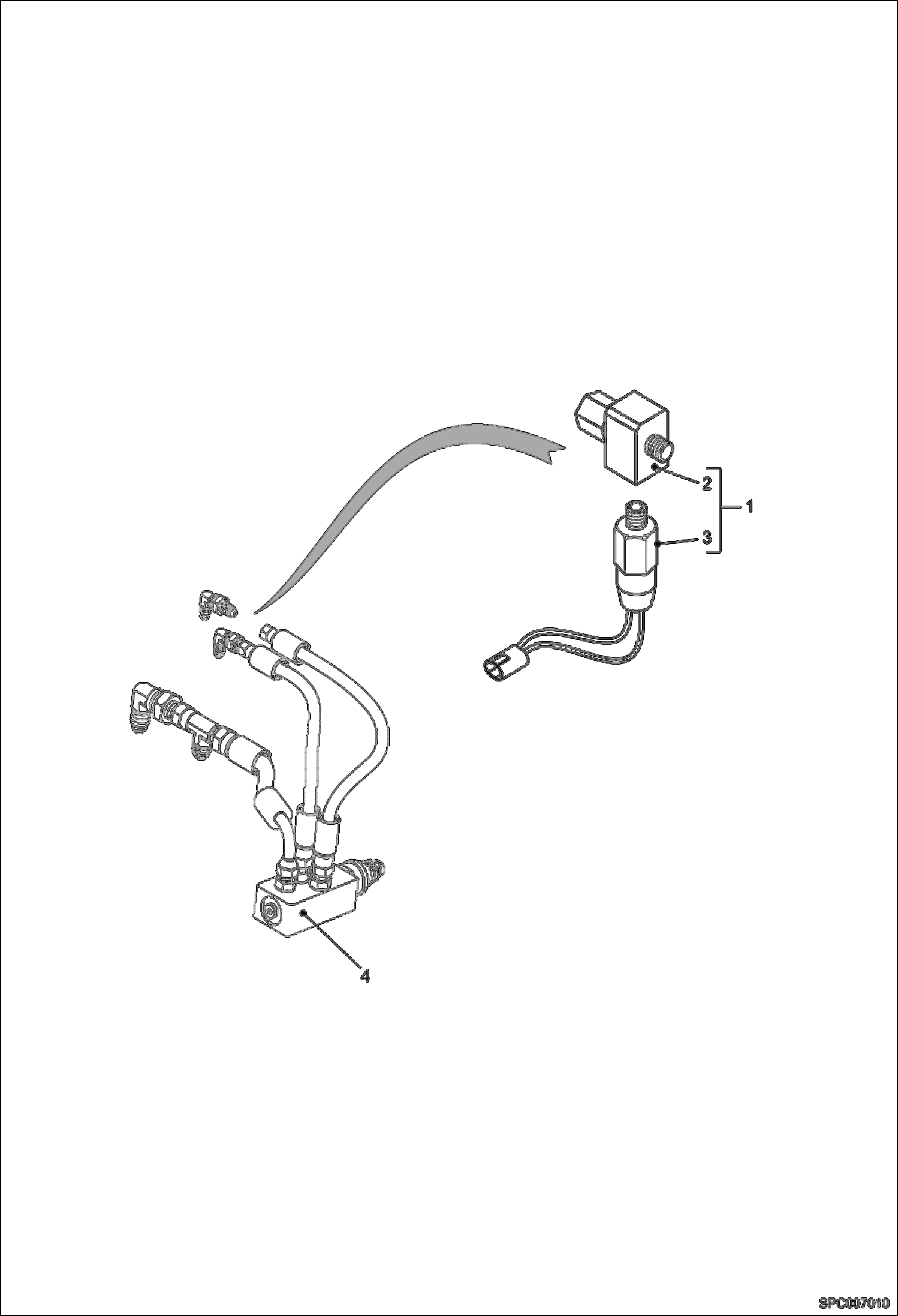 Схема запчастей Bobcat T40140 - VALVE BRAKING SWITCH OPTION ACCESSORIES & OPTIONS