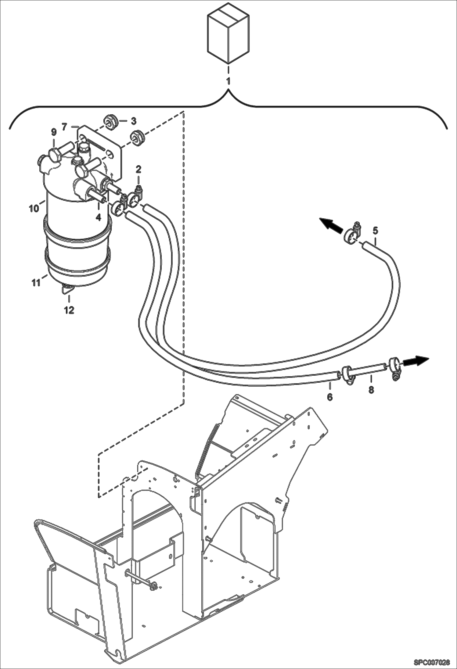 Схема запчастей Bobcat T35120SL - FUEL PRE-FILTER KIT ACCESSORIES & OPTIONS