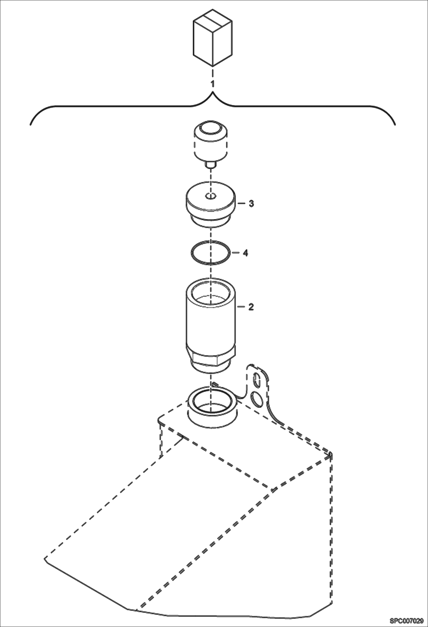 Схема запчастей Bobcat T3571 - HYDRAULIC TANK FILLING KIT ACCESSORIES & OPTIONS