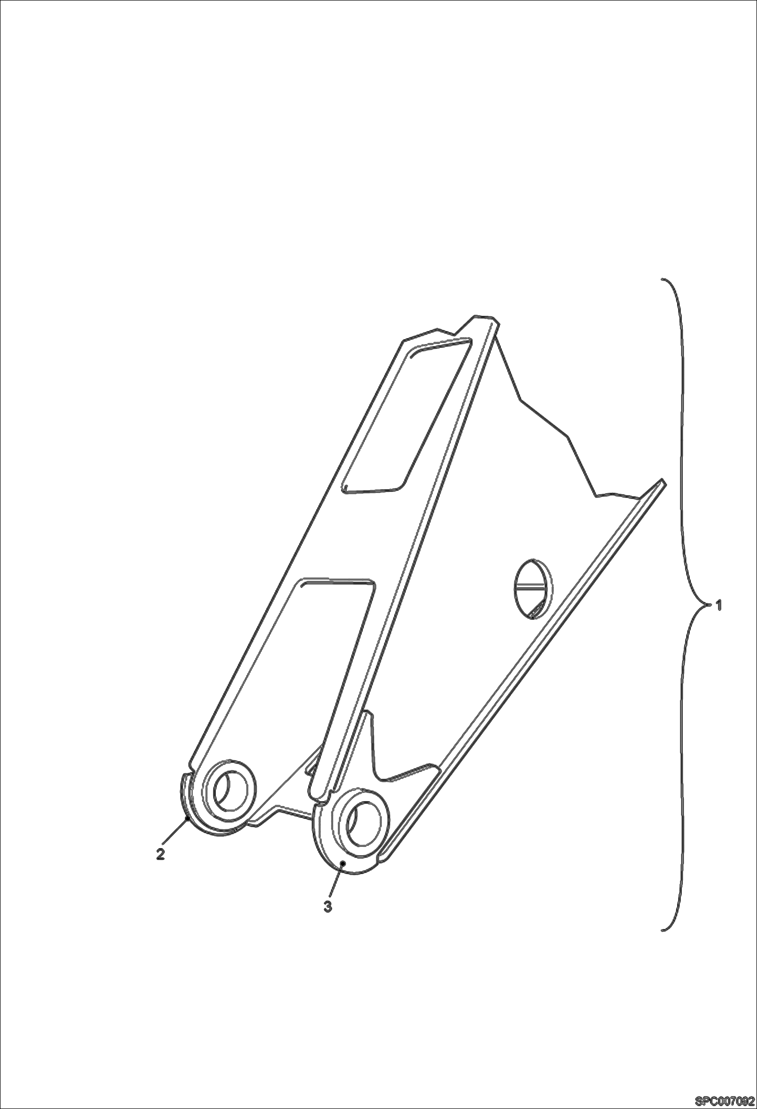 Схема запчастей Bobcat T3571 - BOOM HEAD REINFORCEMENT AT CARRIAGE CONNECTION KIT ACCESSORIES & OPTIONS