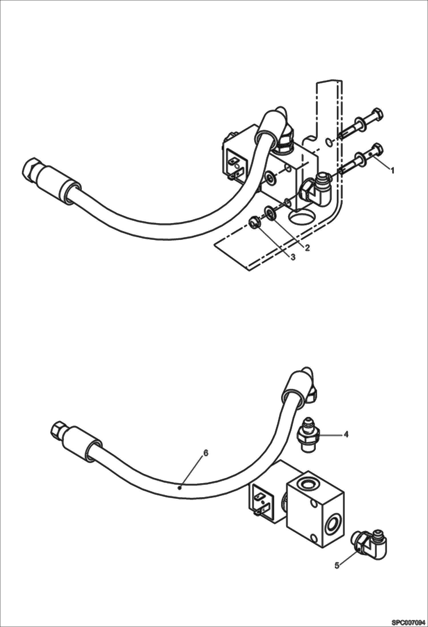 Схема запчастей Bobcat T3571L - PRESSURE RETAINING KIT (For Rear Hydraulic Function) ACCESSORIES & OPTIONS