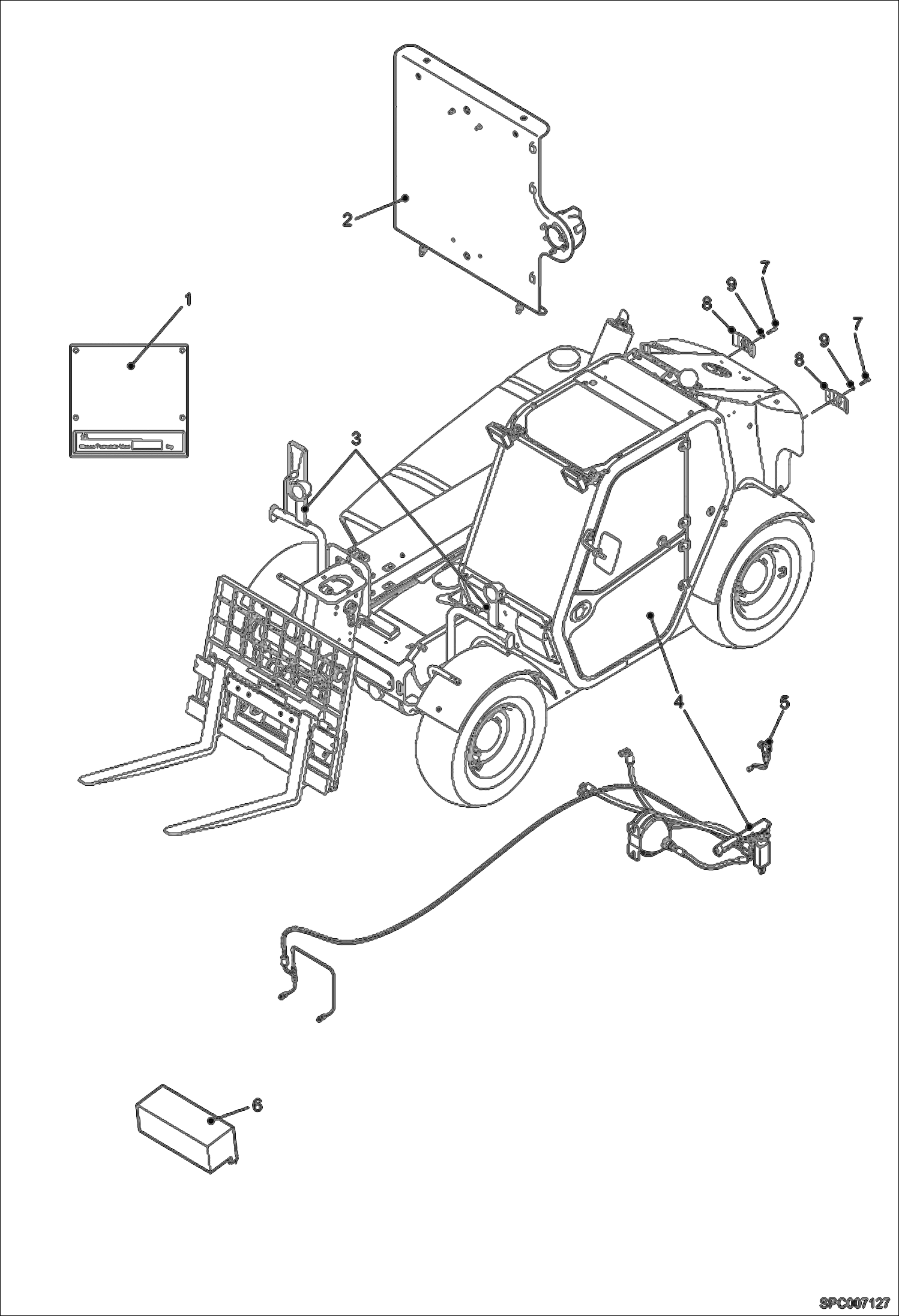 Схема запчастей Bobcat T2556 - ITALY VERSION ACCESSORIES & OPTIONS