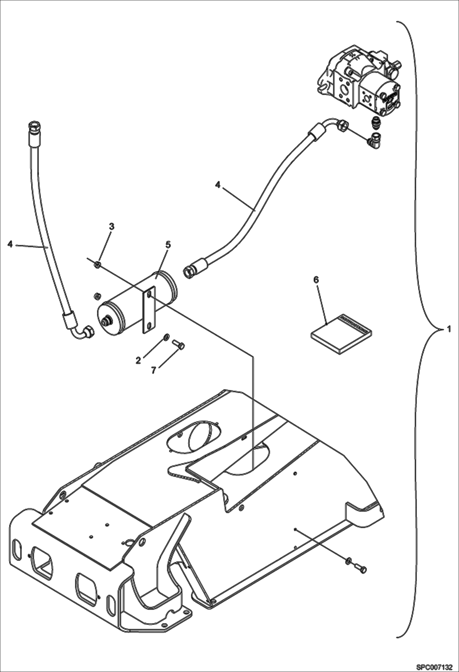 Схема запчастей Bobcat T2556 - DAMPER KIT ACCESSORIES & OPTIONS