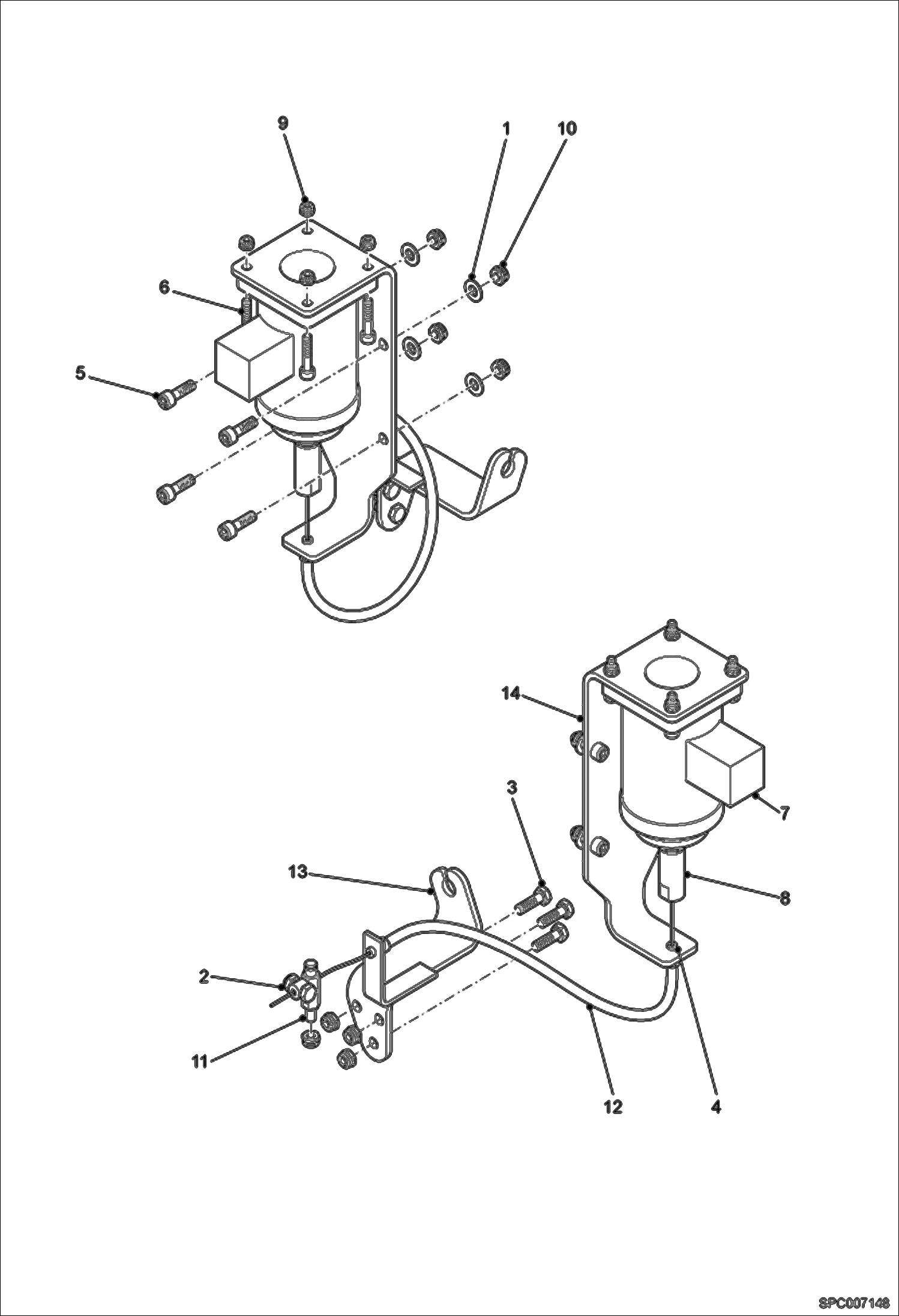 Схема запчастей Bobcat T40140 - RADIO THROTTLE CONTROL (For Remote Control) ACCESSORIES & OPTIONS