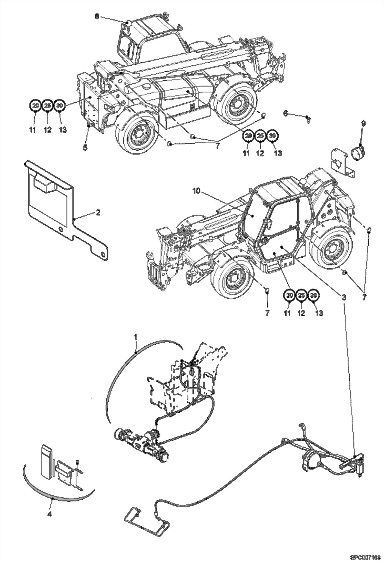 Схема запчастей Bobcat T35120L - LOCAL LEGISLATION COMPLIANCE SET (Germany) ACCESSORIES & OPTIONS