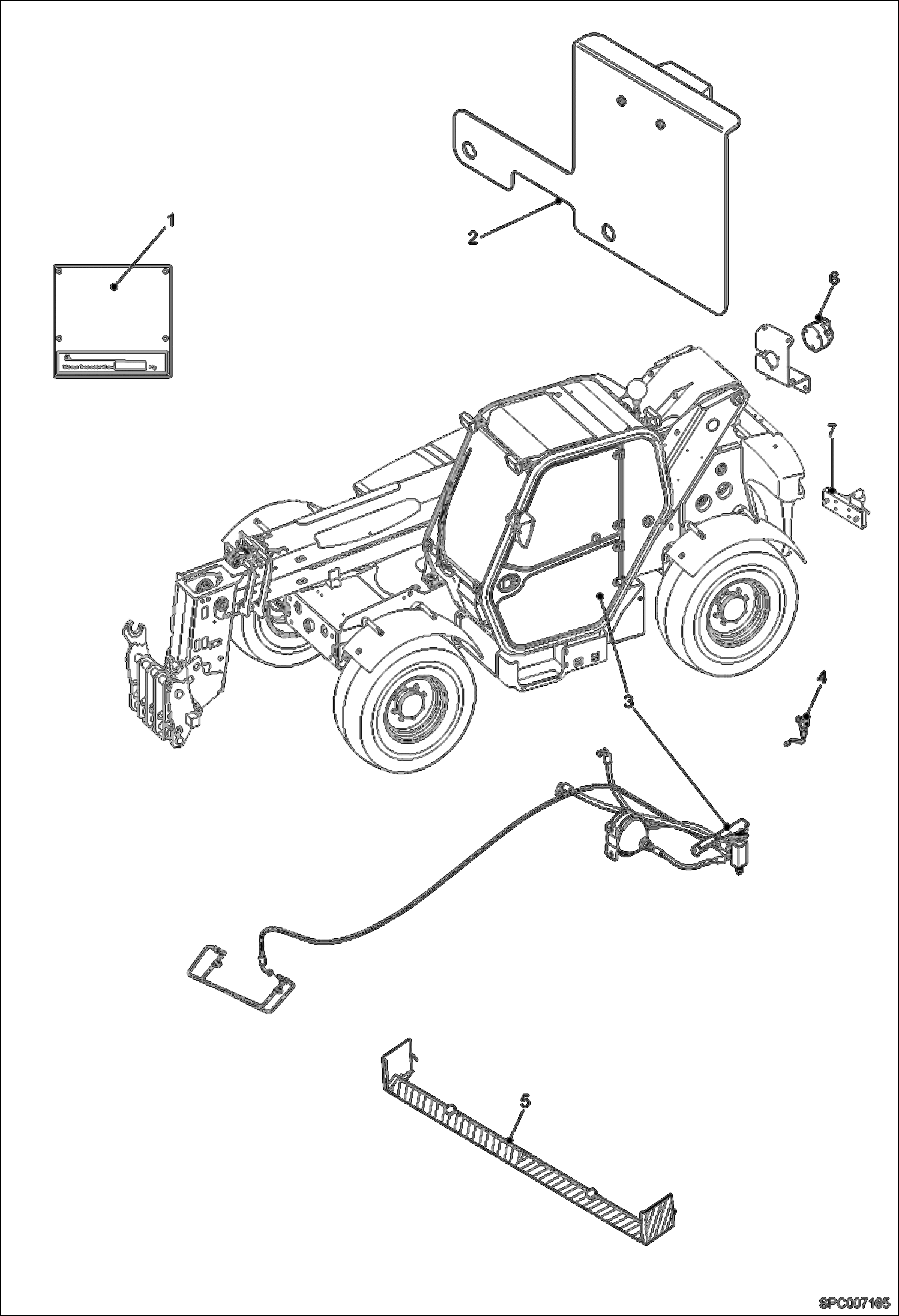 Схема запчастей Bobcat T35120SL - LOCAL LEGISLATION COMPLIANCE SET (Italy W/Hook) ACCESSORIES & OPTIONS