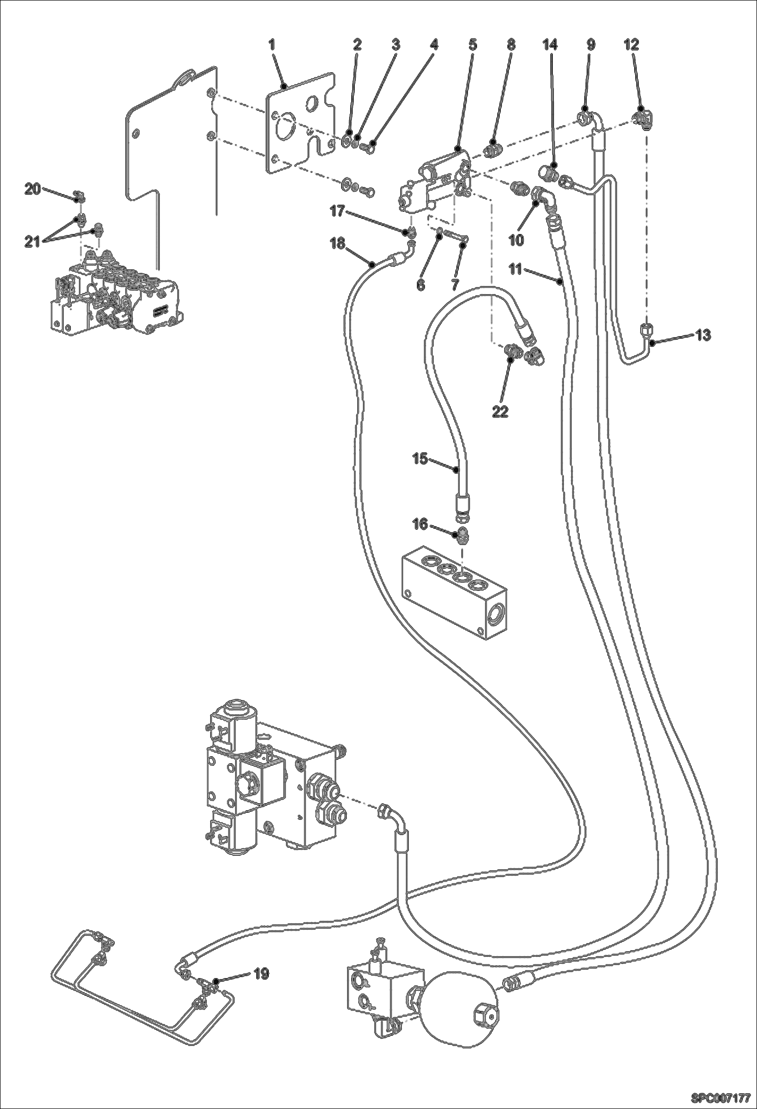 Схема запчастей Bobcat T35120SL - TRAILER BRAKE ACCESSORIES & OPTIONS