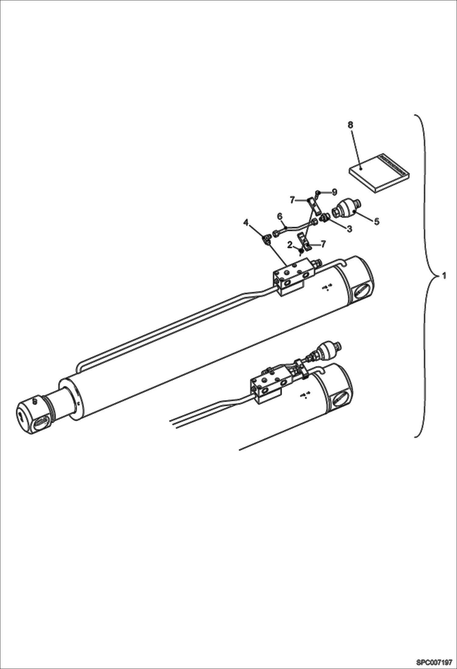 Схема запчастей Bobcat VR638 - LIFT CYLINDER ACCUMULATOR KIT (S/N 365012046 & Above, 366412041 & Above, 365112059 & Above) ACCESSORIES & OPTIONS