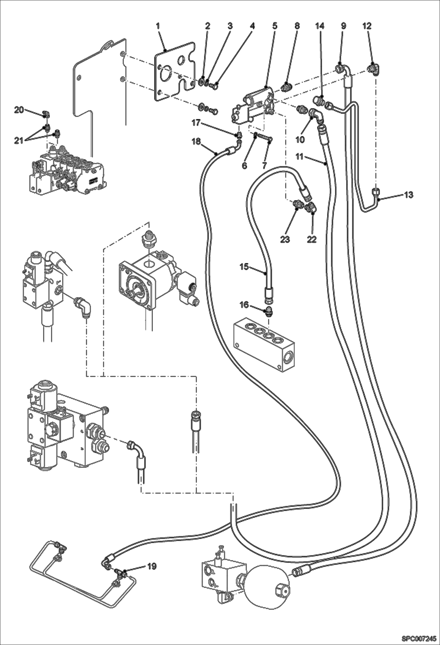 Схема запчастей Bobcat T35100L - TRAILER BRAKE ACCESSORIES & OPTIONS