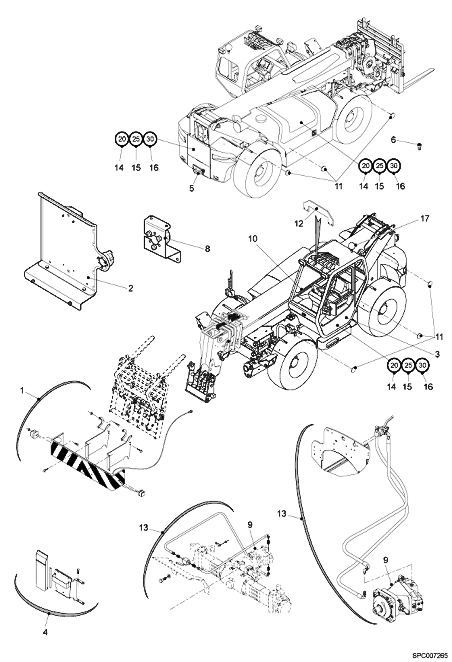 Схема запчастей Bobcat T40140 - LOCAL LEGISLATION COMPLIANCE SET (Germany) ACCESSORIES & OPTIONS