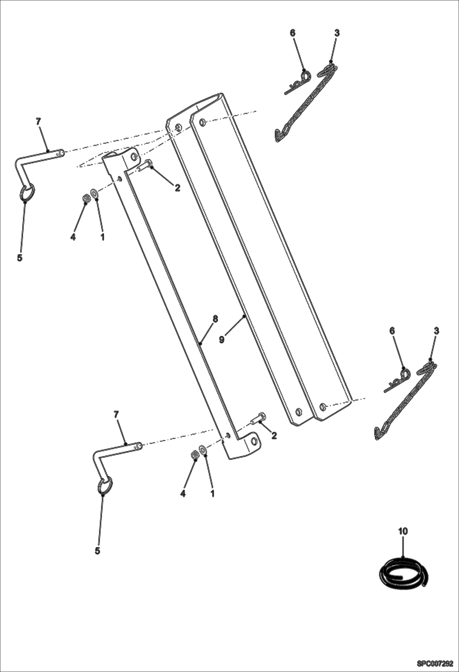 Схема запчастей Bobcat T2250 - BOOM STOP ACCESSORIES & OPTIONS