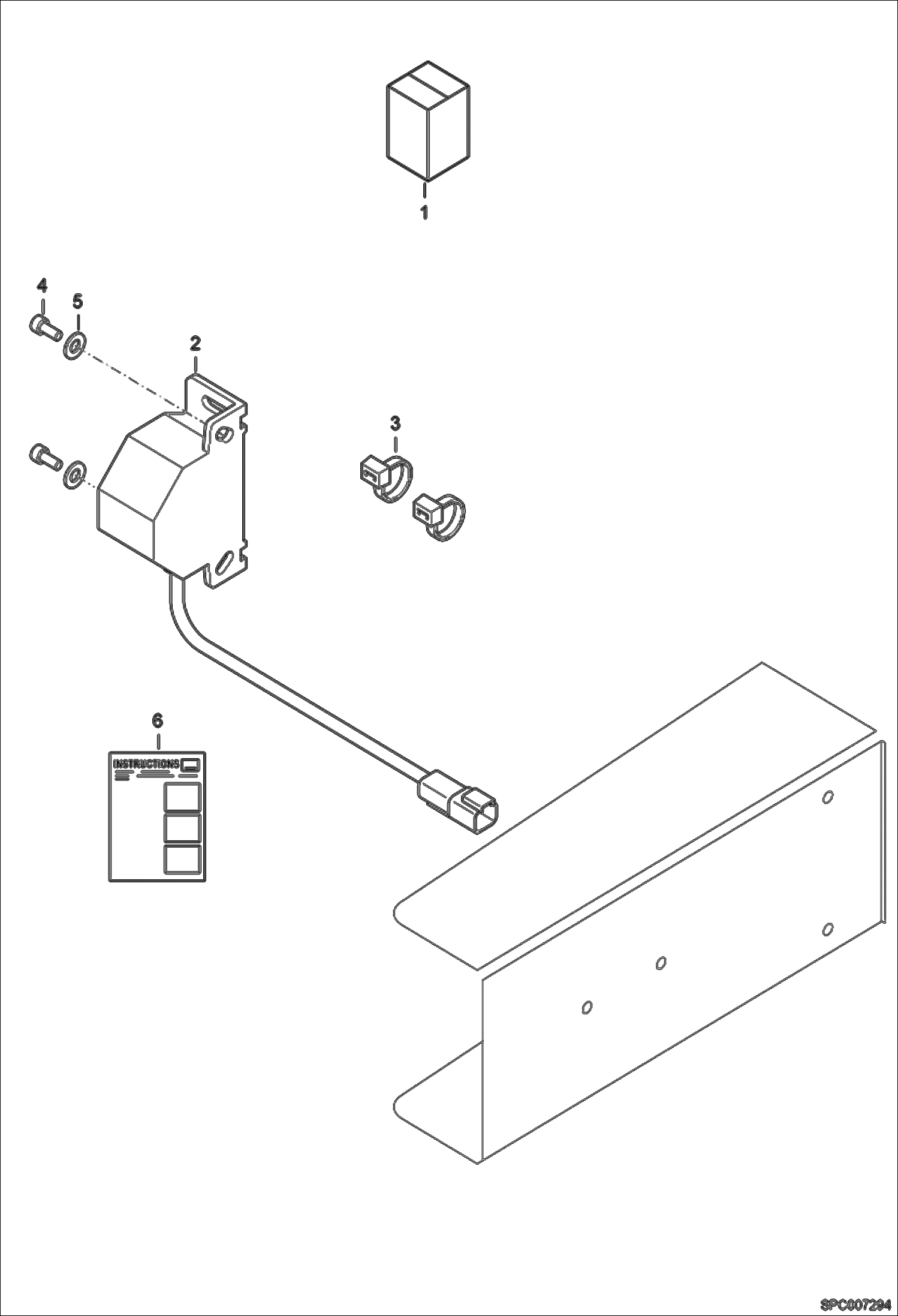 Схема запчастей Bobcat T2250 - BACK-UP ALARM KIT ACCESSORIES & OPTIONS