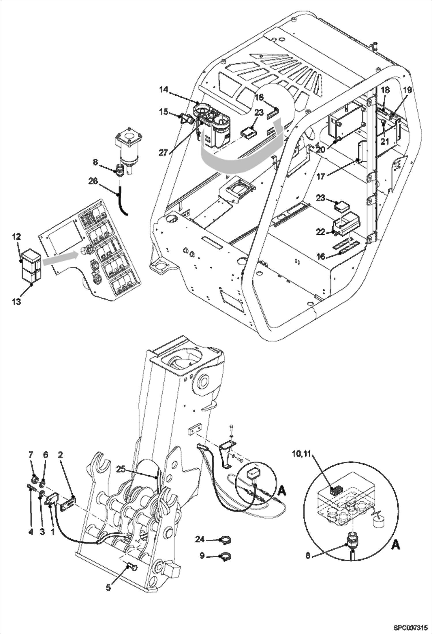 Схема запчастей Bobcat T40140 - RADIO CONTROL ACCESSORIES & OPTIONS