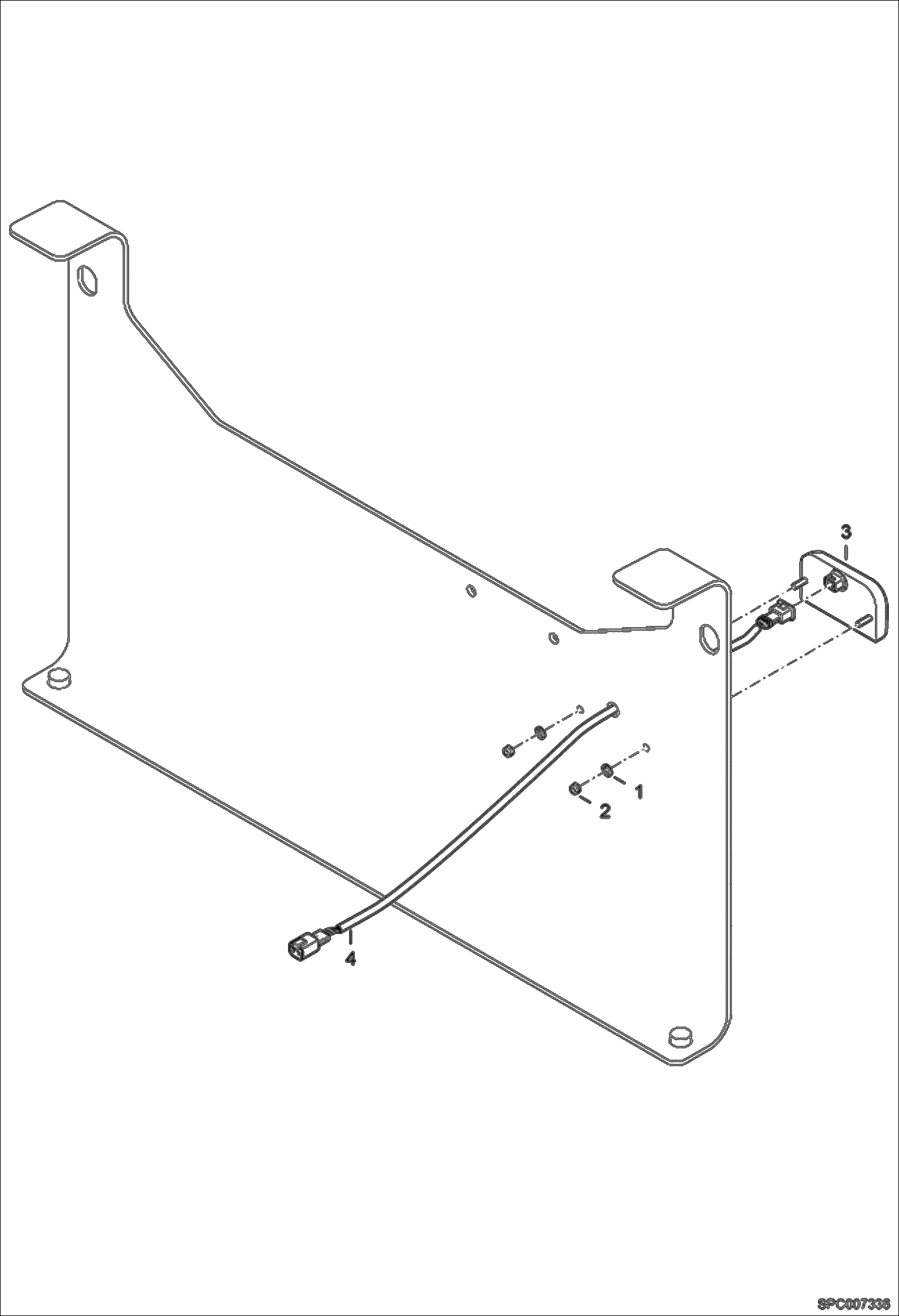 Схема запчастей Bobcat T35100SL - MATRICULATION PLATE (At The Back) ACCESSORIES & OPTIONS