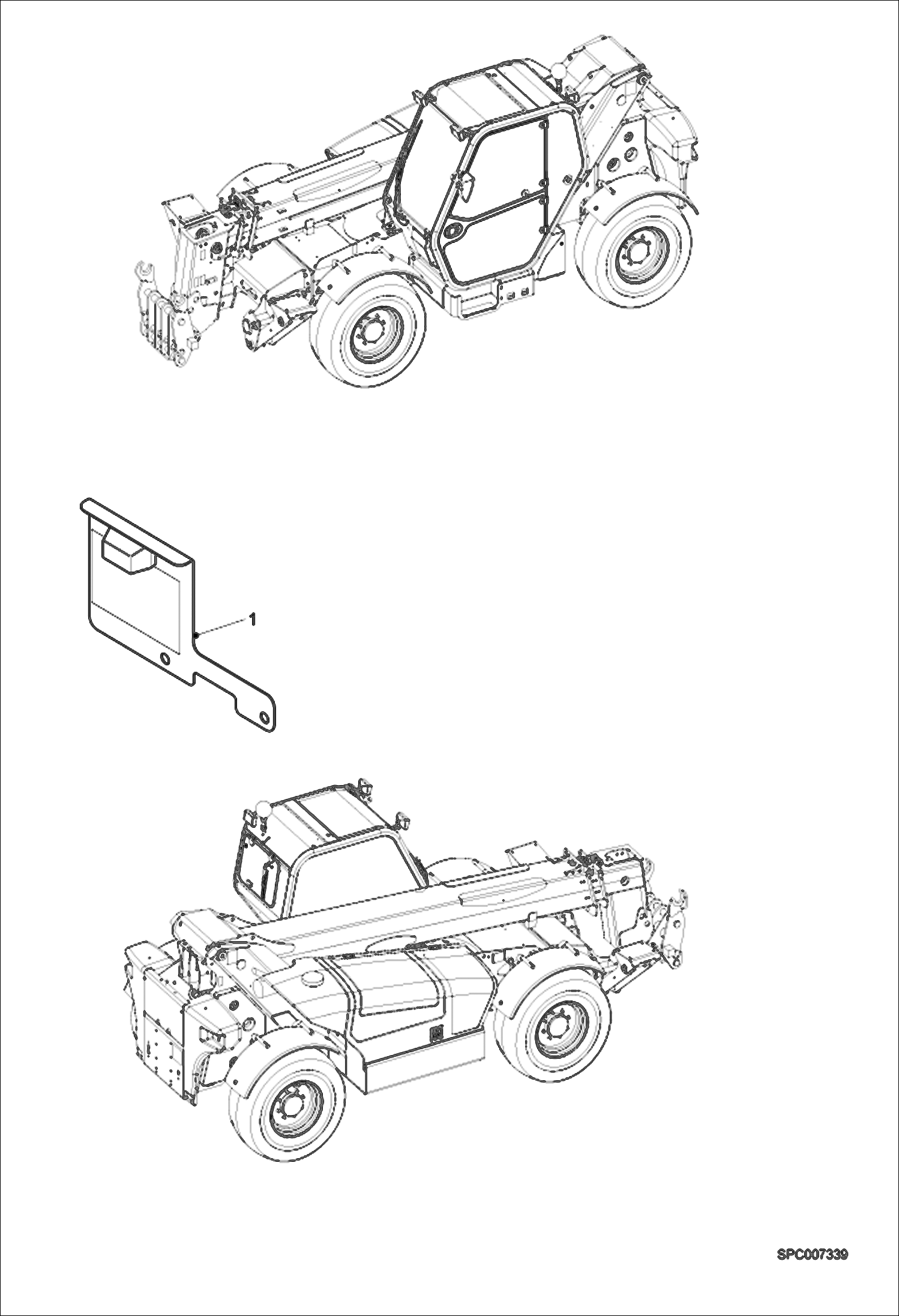 Схема запчастей Bobcat T35120L - LOCAL LEGISLATION COMPLIANCE SET (United Kingdom) ACCESSORIES & OPTIONS